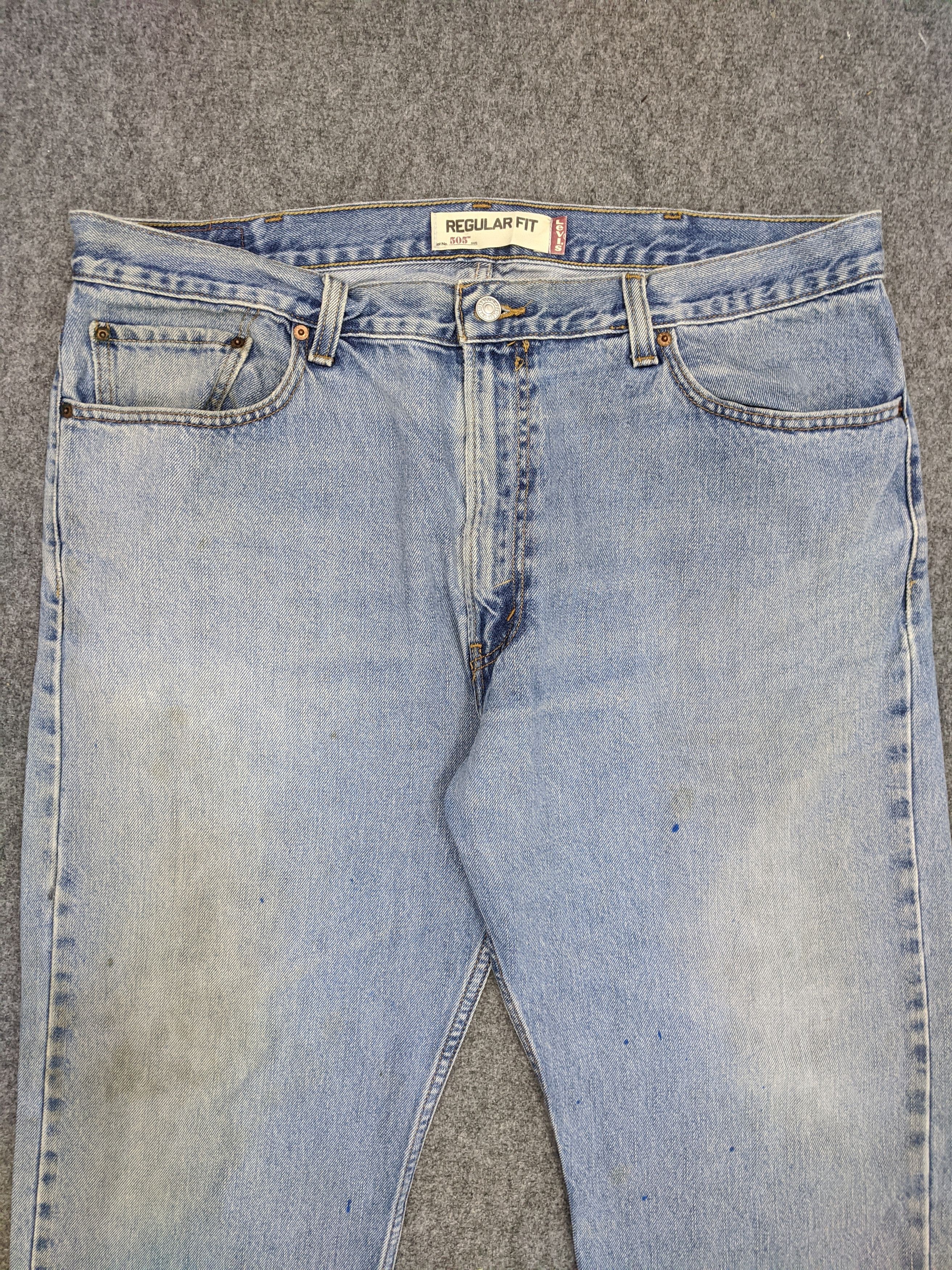 Levi's Vintage Levis 505 Light Wash Jeans Big Size DP0885 Size US 42 / EU 58 - 2 Thumbnail