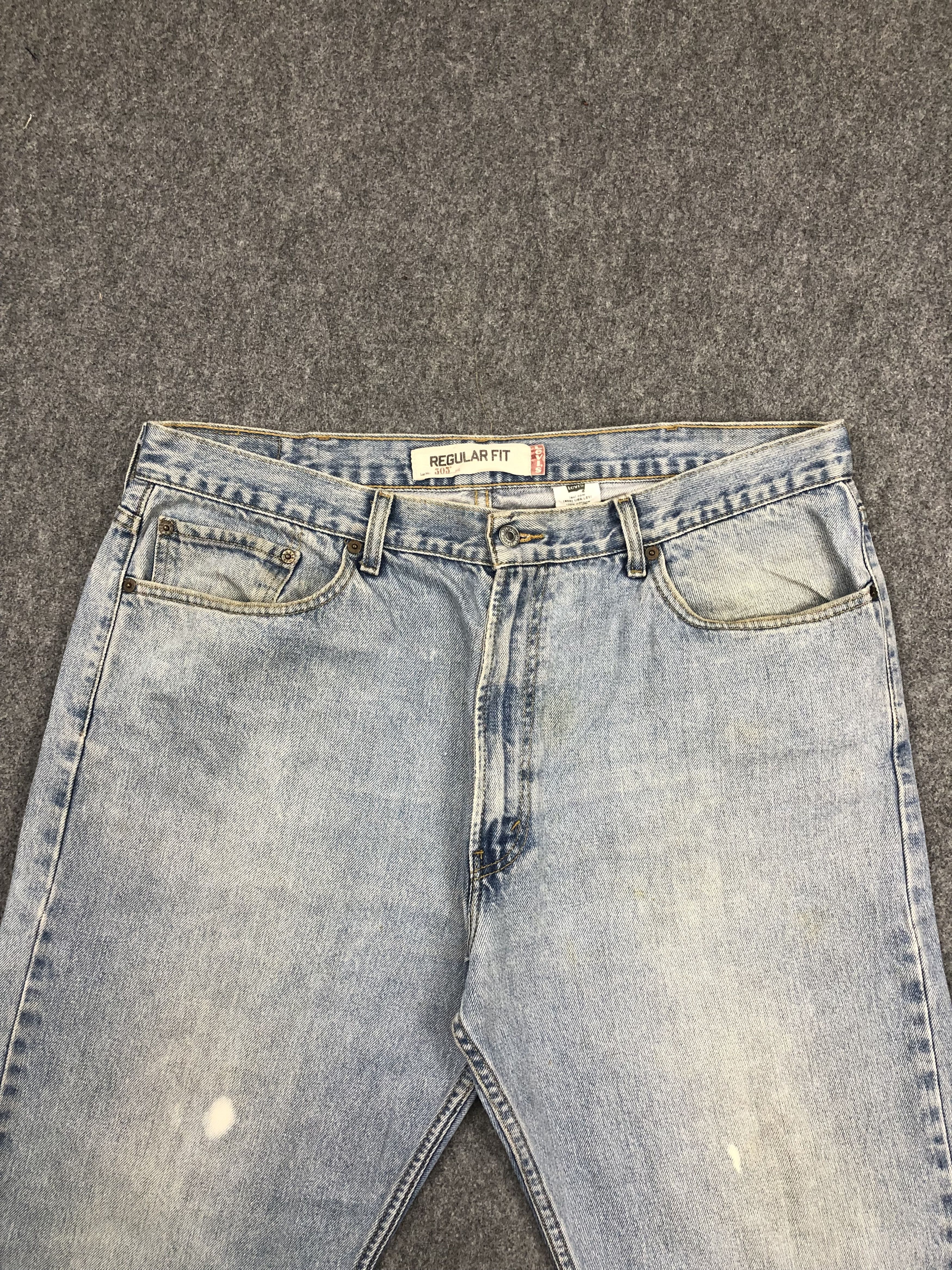 Levi's Vintage Levis 505 Light Wash Jeans DP1579 Size US 40 / EU 56 - 2 Thumbnail