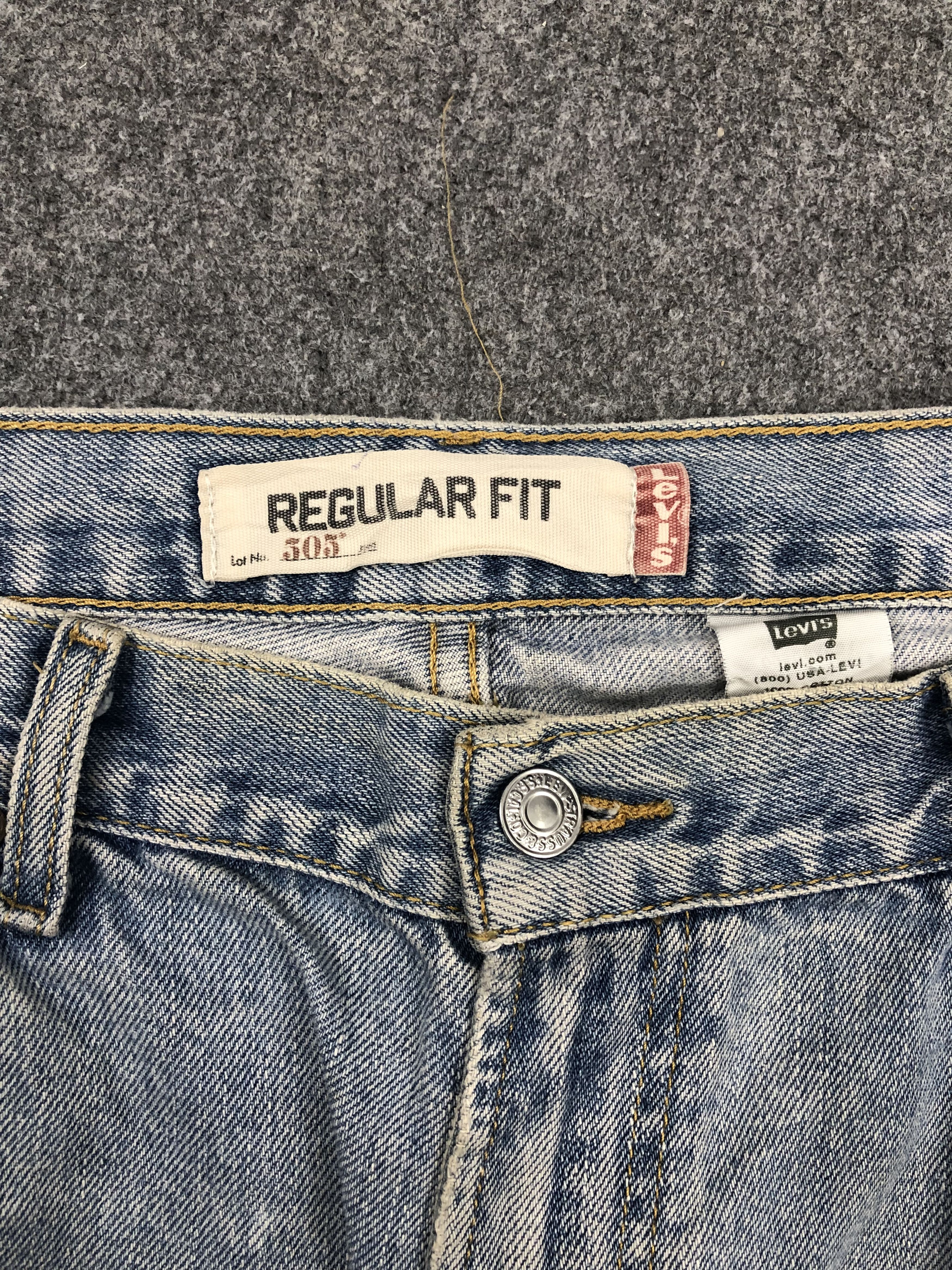 Levi's Vintage Levis 505 Light Wash Jeans DP1579 Size US 40 / EU 56 - 10 Thumbnail
