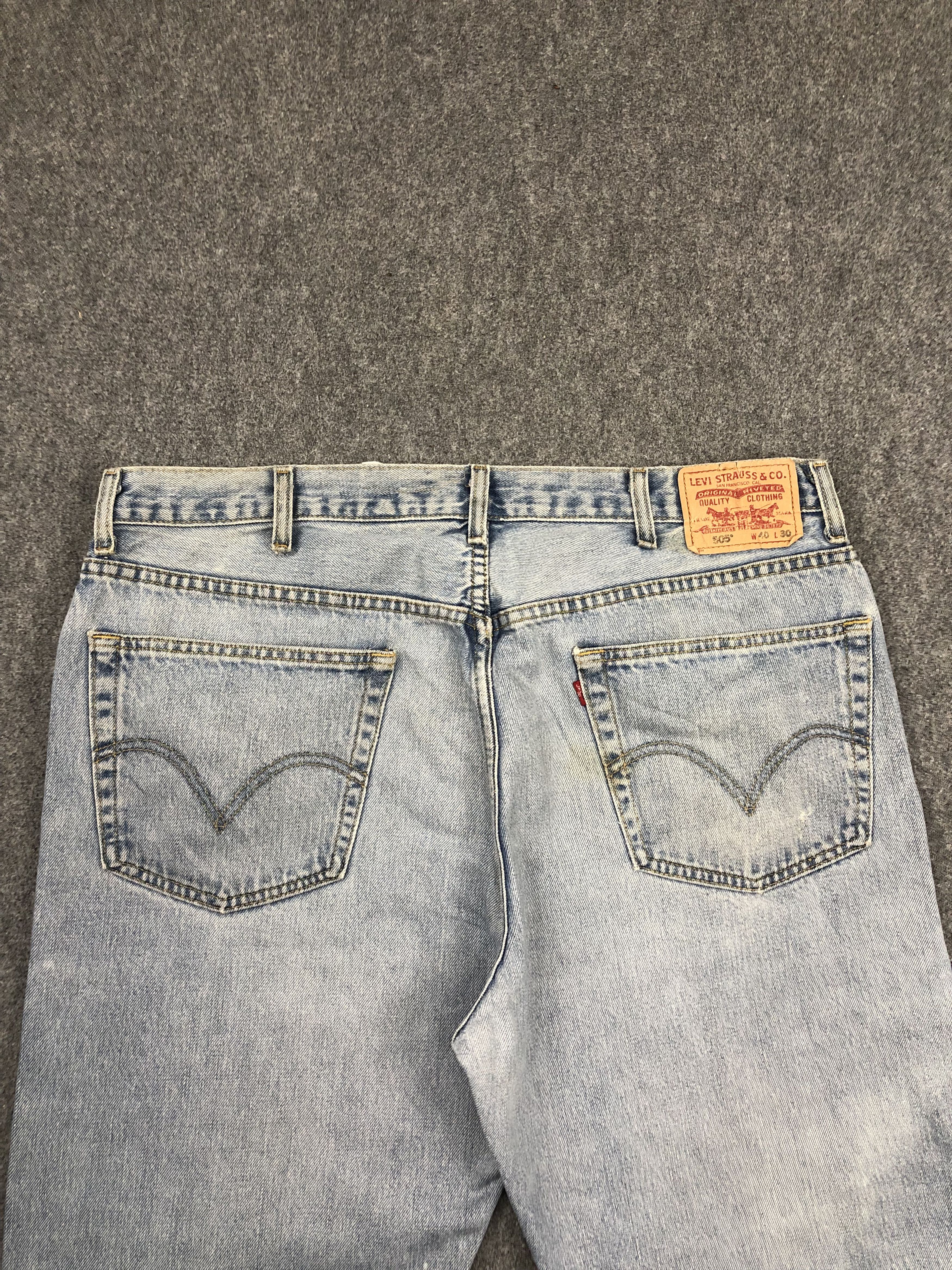 Levi's Vintage Levis 505 Light Wash Jeans DP1579 Size US 40 / EU 56 - 4 Thumbnail