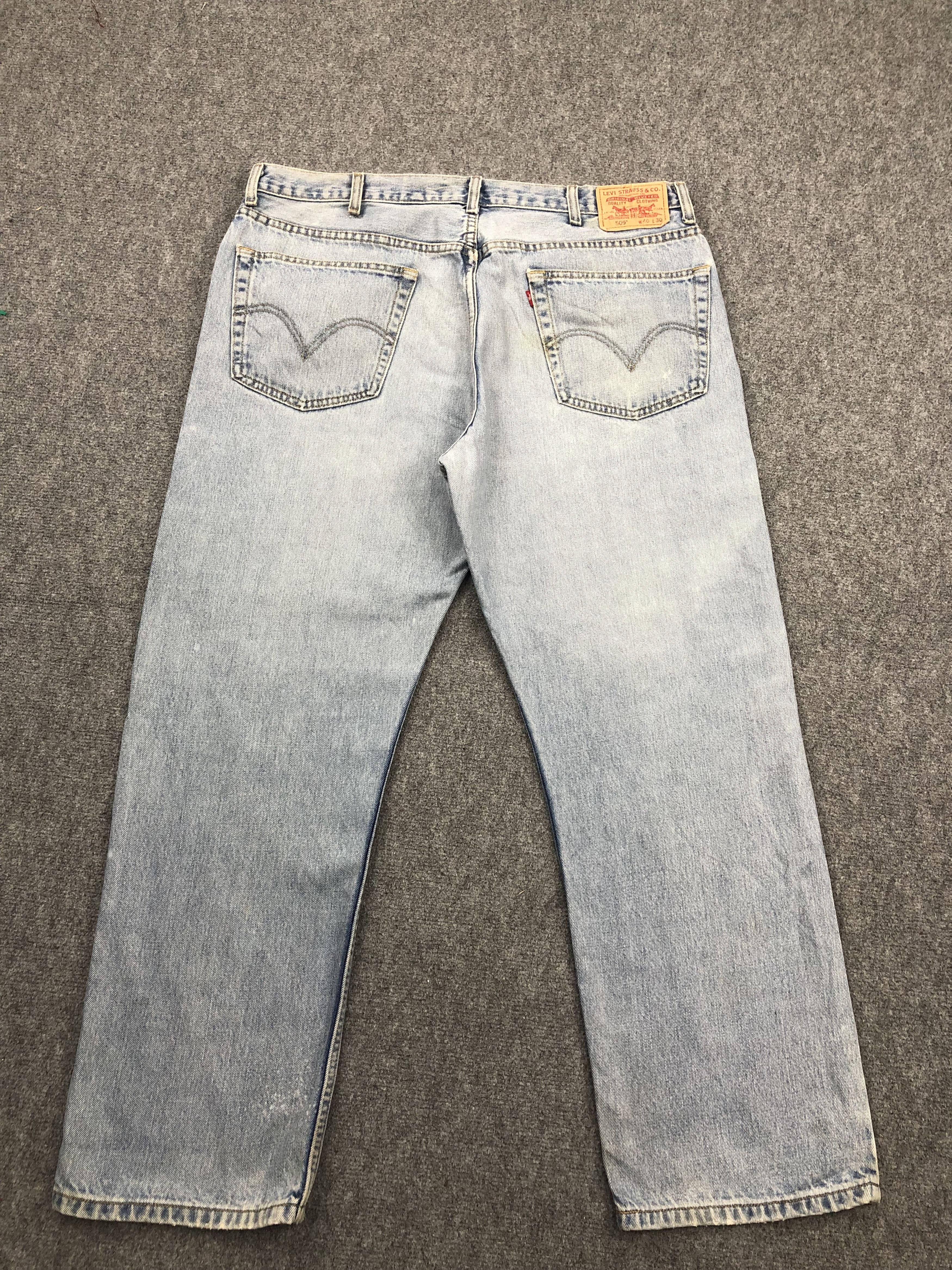 Levi's Vintage Levis 505 Light Wash Jeans DP1579 Size US 40 / EU 56 - 3 Thumbnail