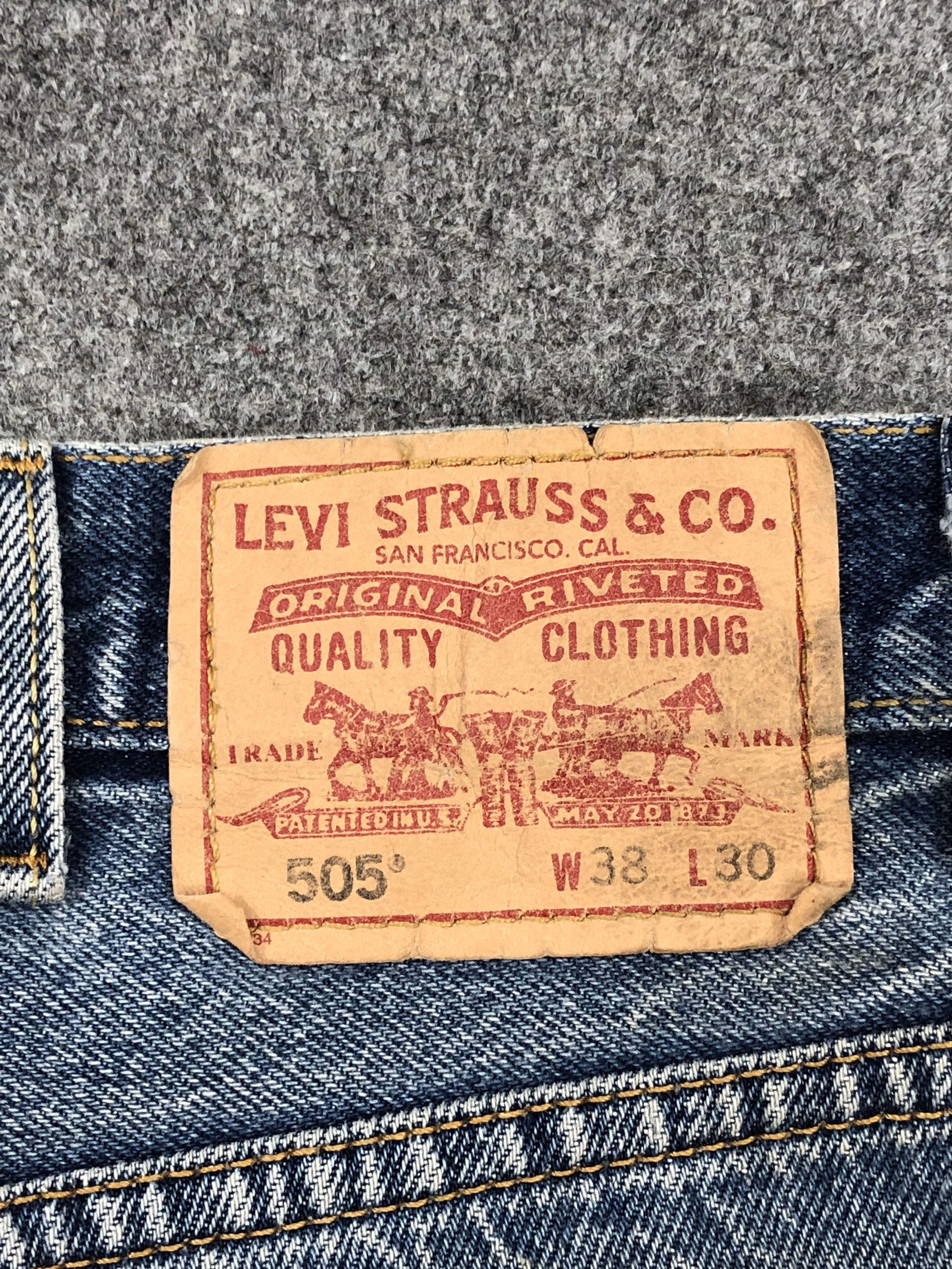 Levi's Faded Blue Vintage Levis 505 Jeans DP1578 Size US 38 / EU 54 - 5 Thumbnail