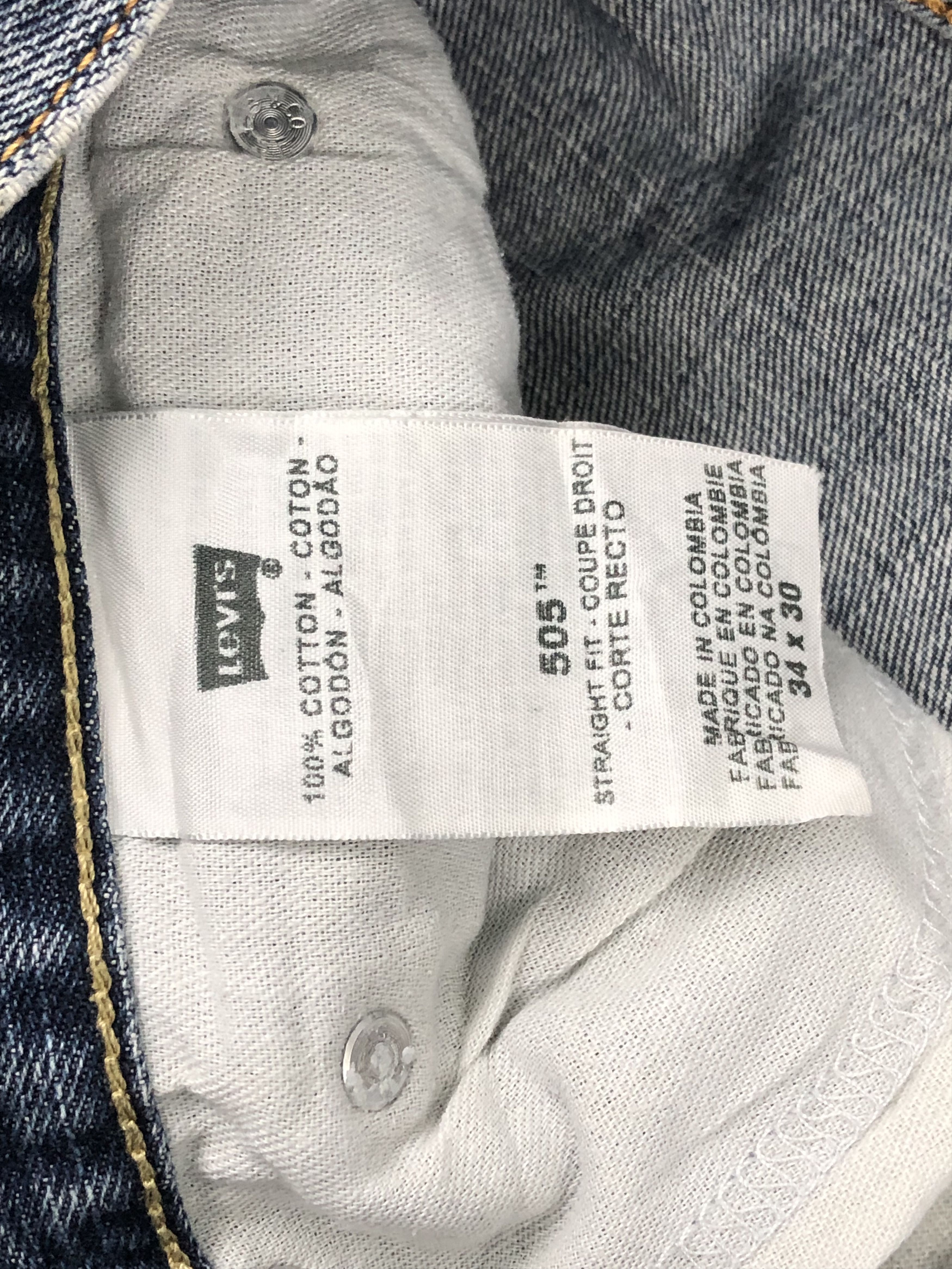 Levi's Faded Blue Vintage Levis 505 Jeans DP1575 Size US 36 / EU 52 - 12 Thumbnail