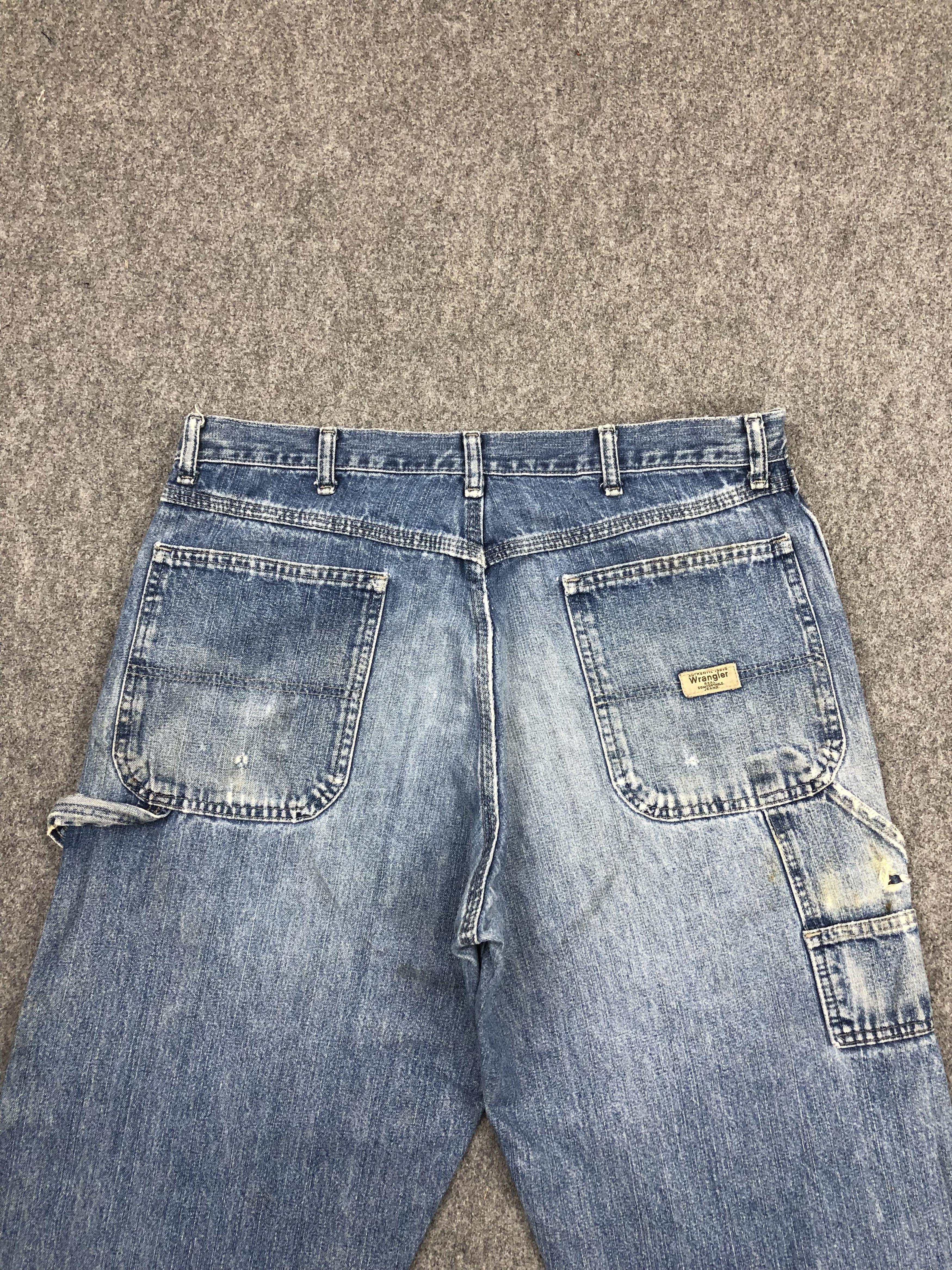Vintage Vintage Distressed Wrangler Faded Jeans DP1574 Size US 36 / EU 52 - 4 Thumbnail