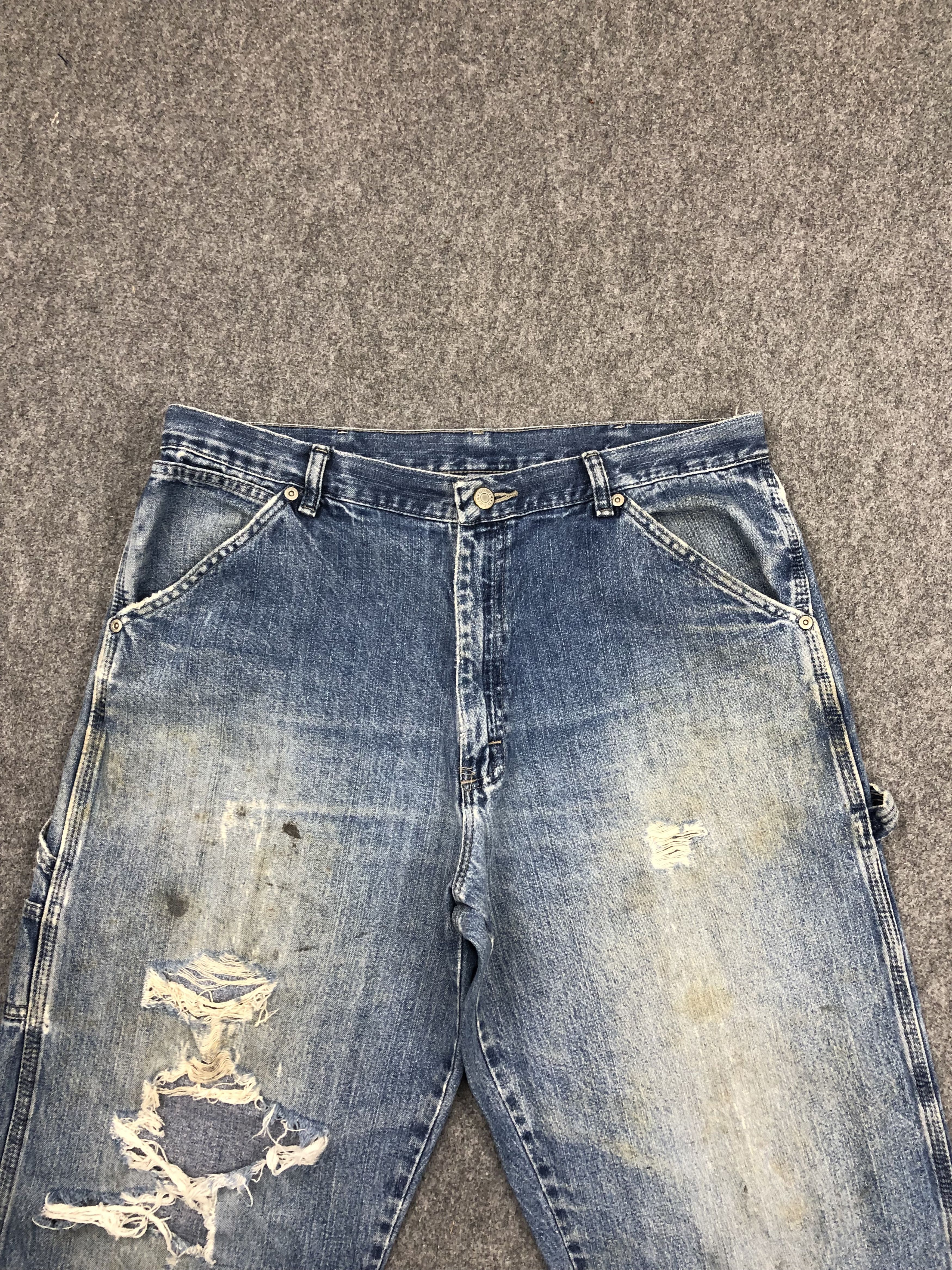 Vintage Vintage Distressed Wrangler Faded Jeans DP1574 Size US 36 / EU 52 - 2 Thumbnail