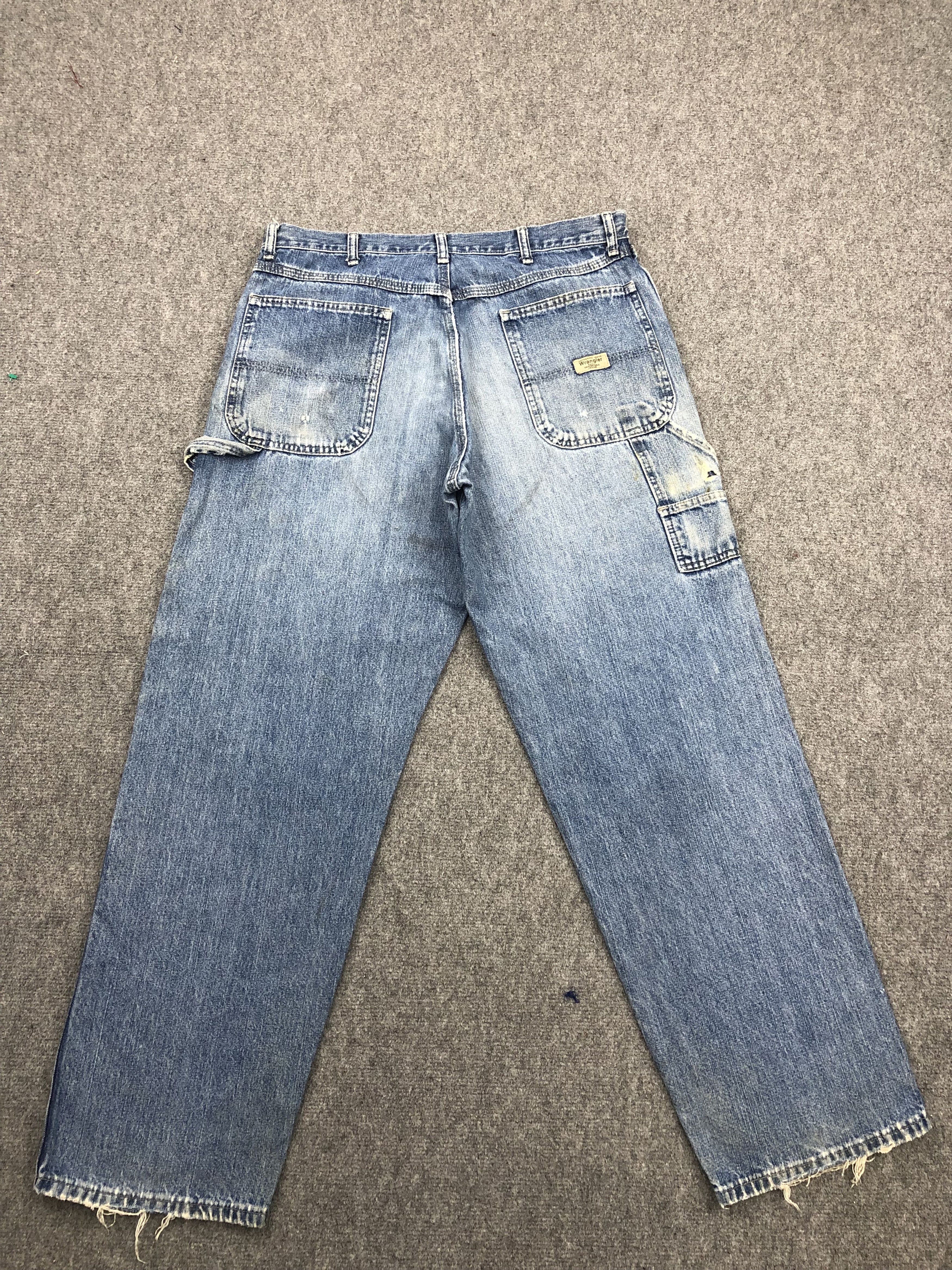 Vintage Vintage Distressed Wrangler Faded Jeans DP1574 Size US 36 / EU 52 - 3 Thumbnail