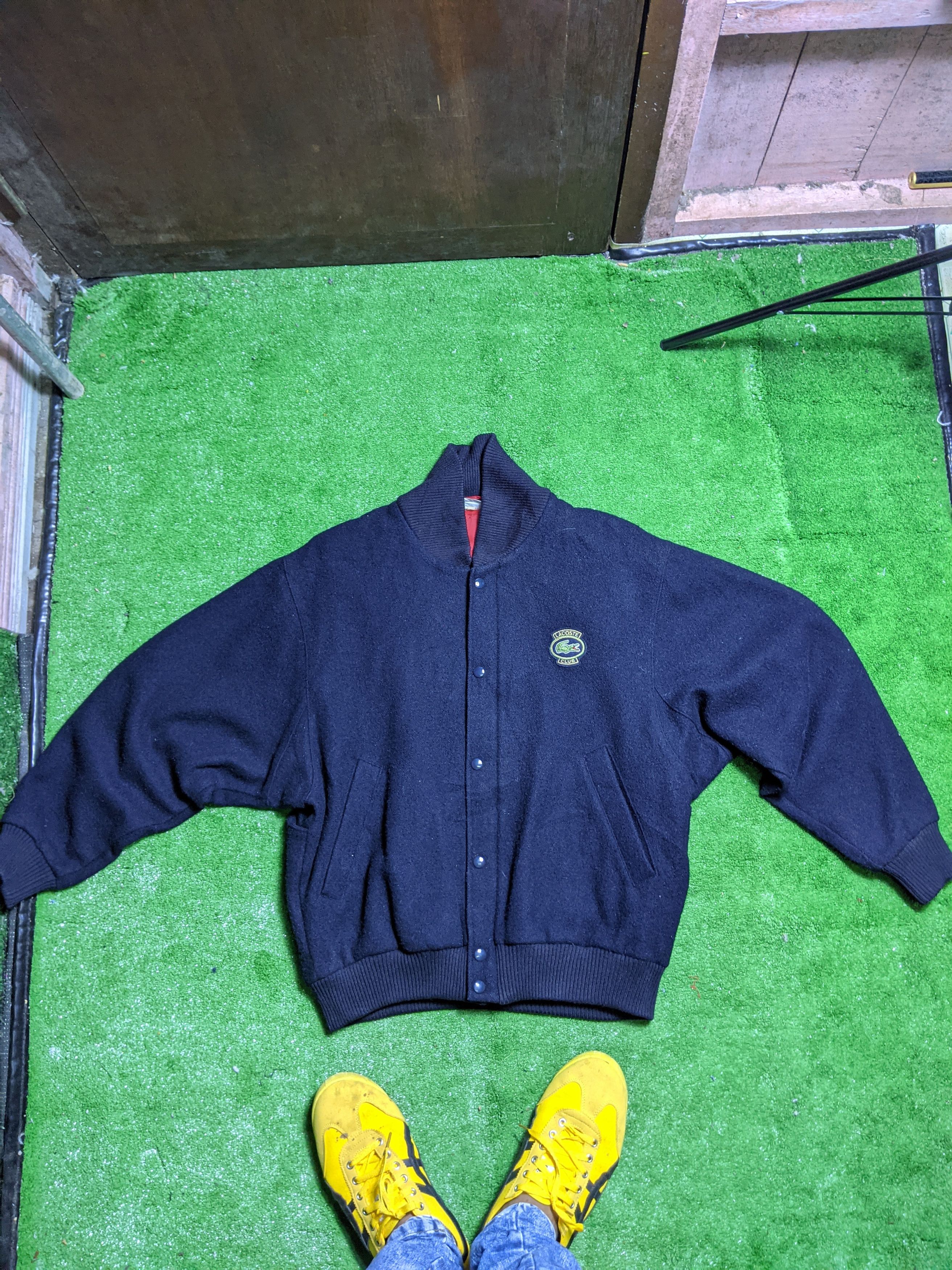 LACOSTE WOOL BOMBER JAKET
