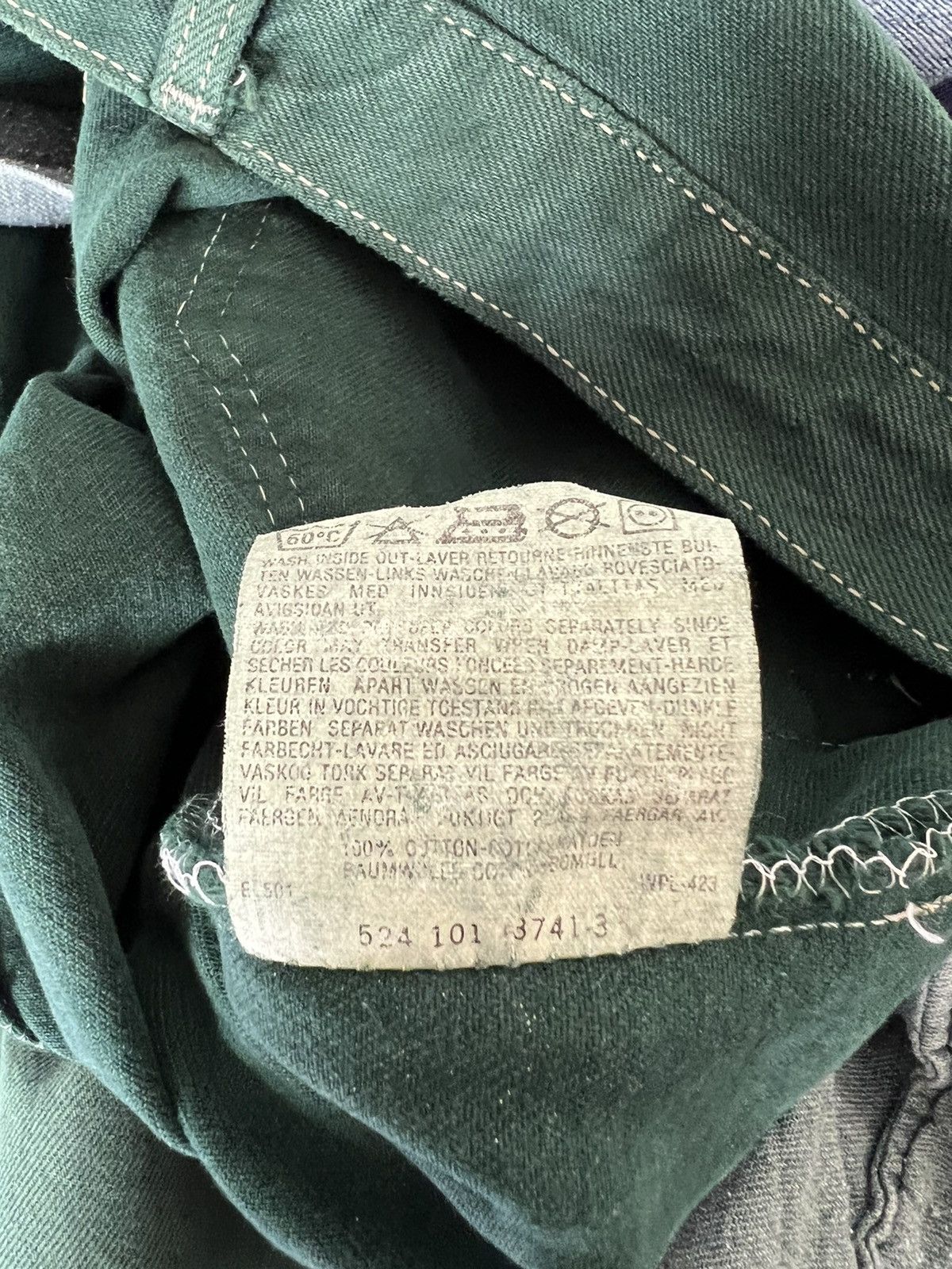 Levi's × Vintage Vintage 80s Levi’s 501 Faded Green Denim Jeans Size US 36 / EU 52 - 19 Thumbnail