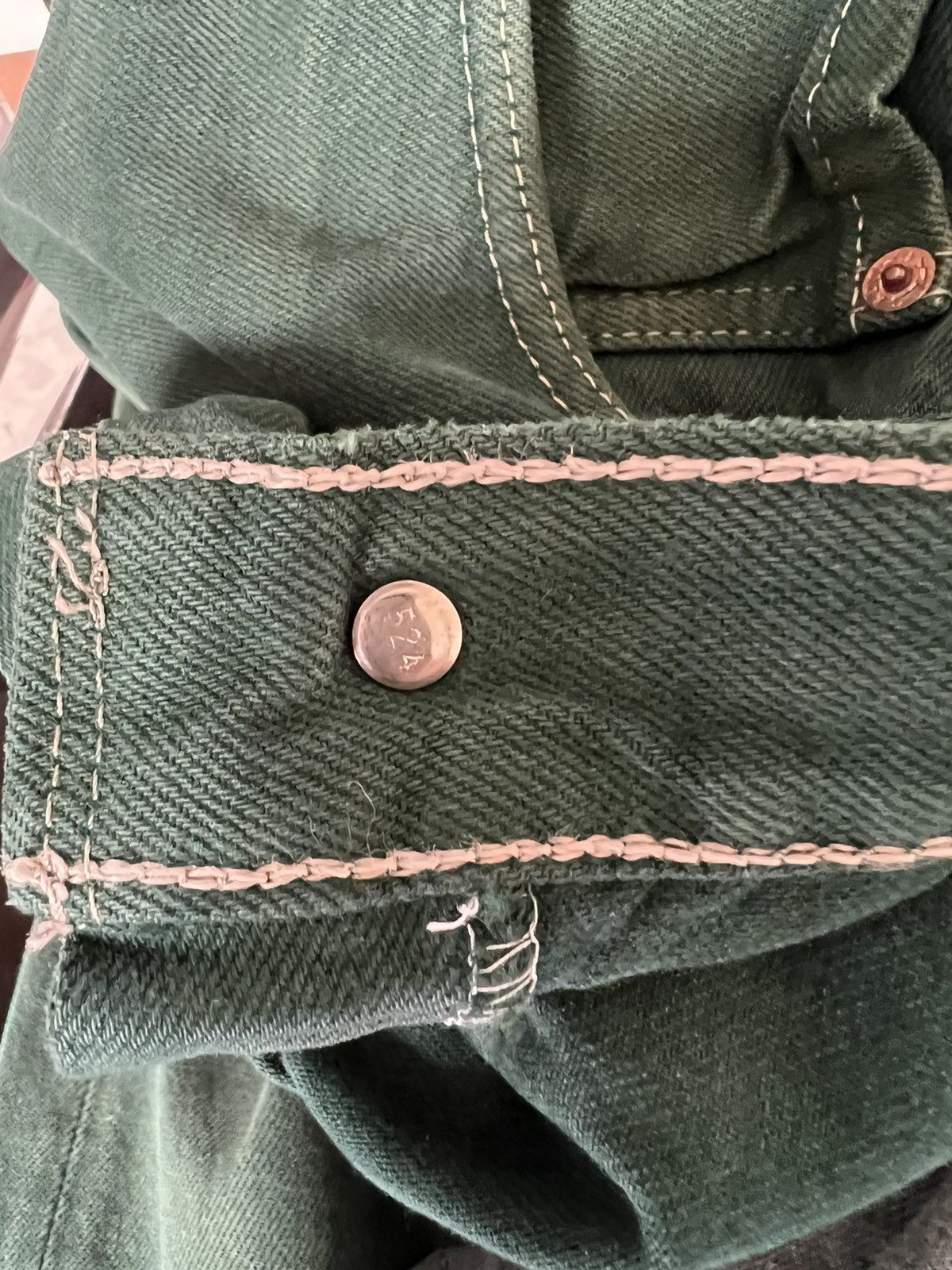 Levi's × Vintage Vintage 80s Levi’s 501 Faded Green Denim Jeans Size US 36 / EU 52 - 20 Thumbnail