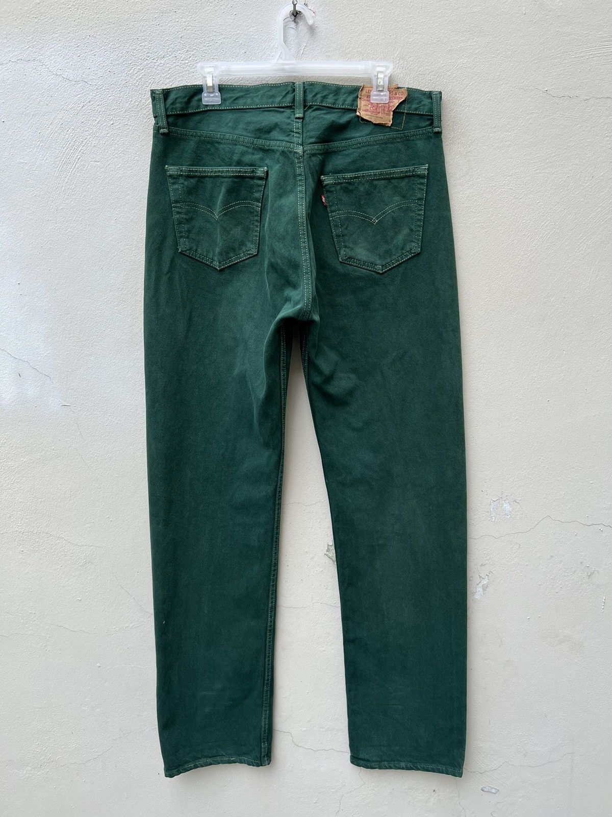 Levi's × Vintage Vintage 80s Levi’s 501 Faded Green Denim Jeans Size US 36 / EU 52 - 12 Thumbnail