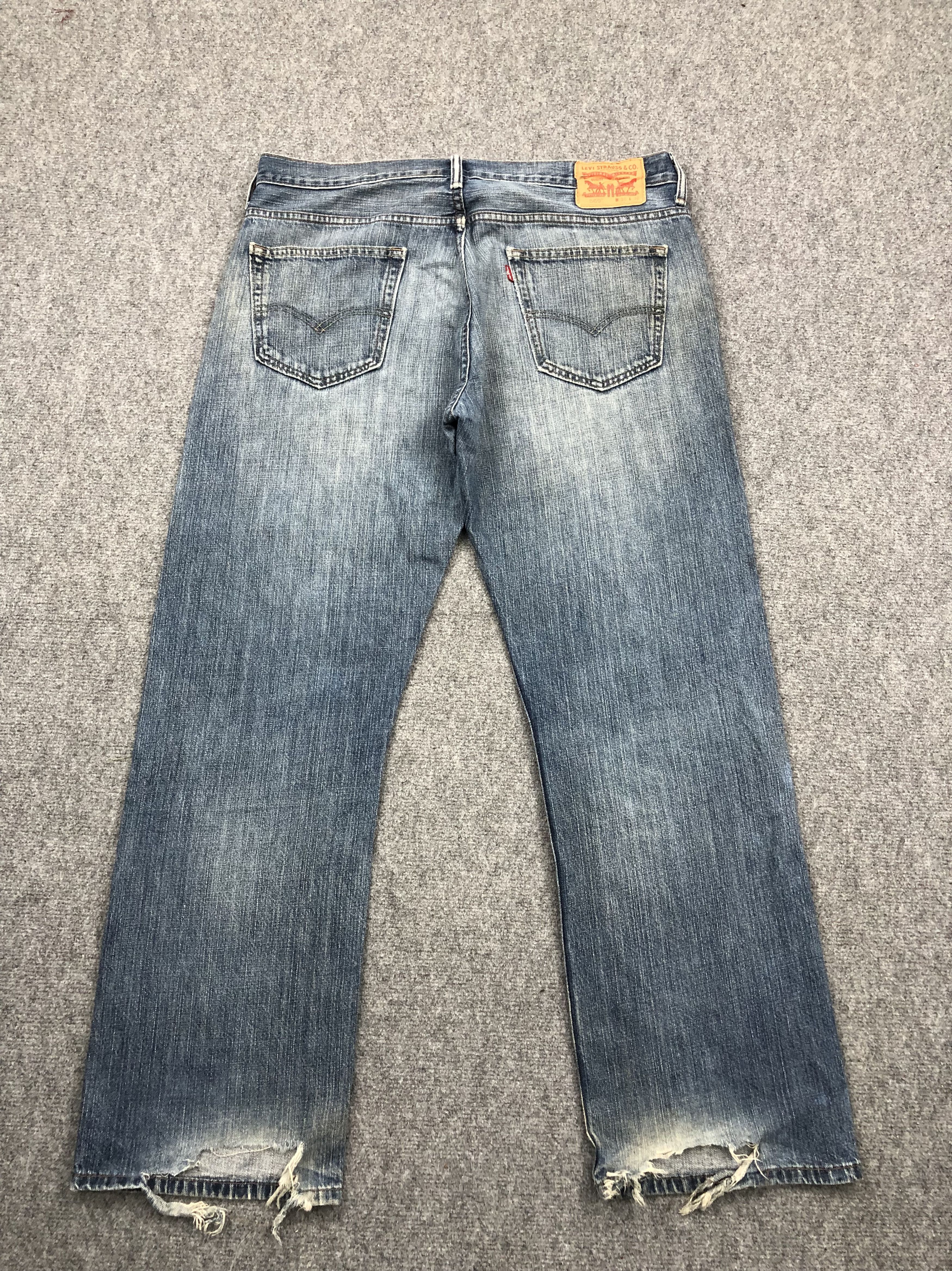 Levi's Vintage Levis 569 Faded Blue Jeans DP1611 Size US 39 - 3 Thumbnail