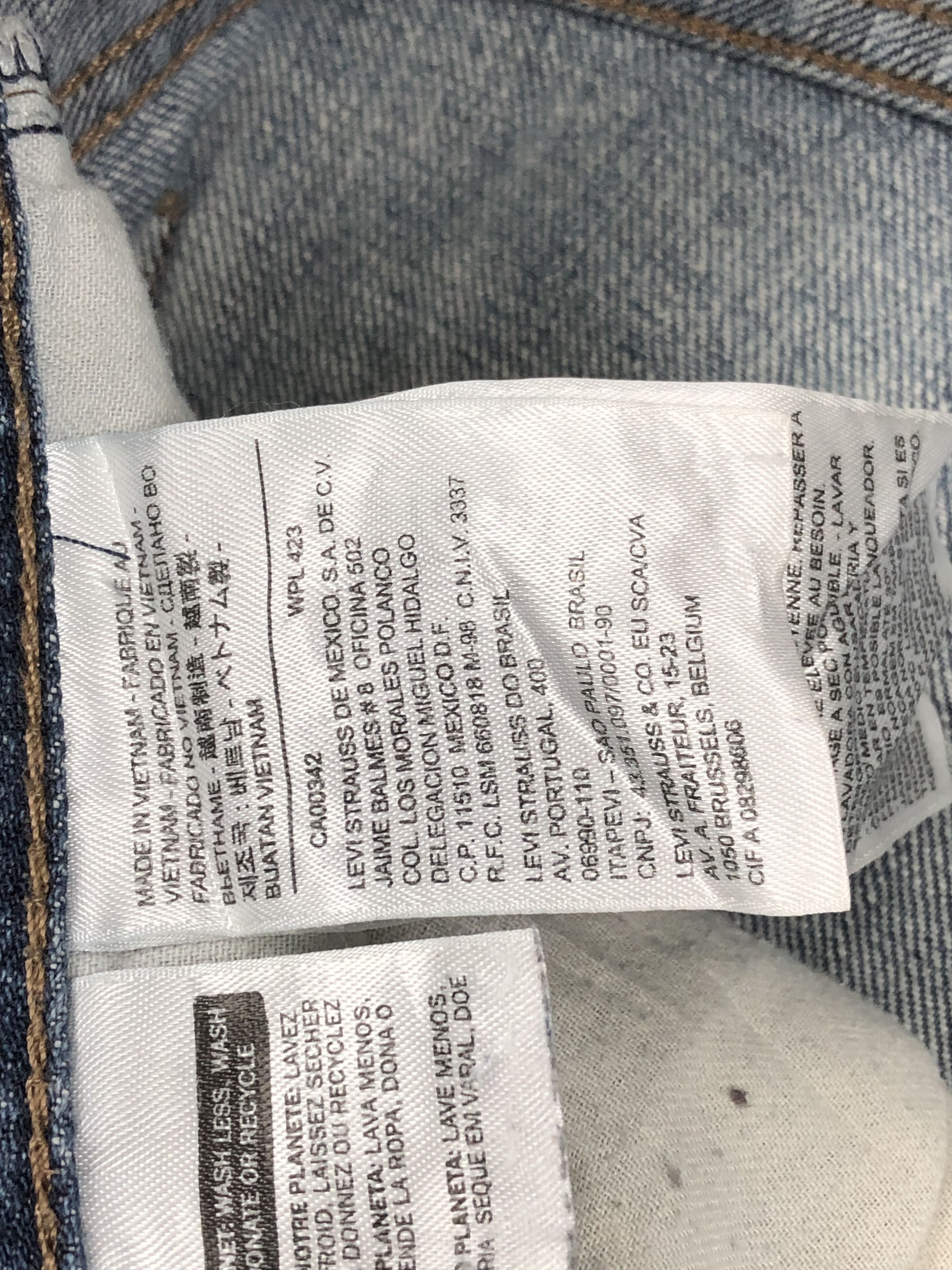Levi's Vintage Levis 569 Faded Blue Jeans DP1611 Size US 39 - 8 Thumbnail