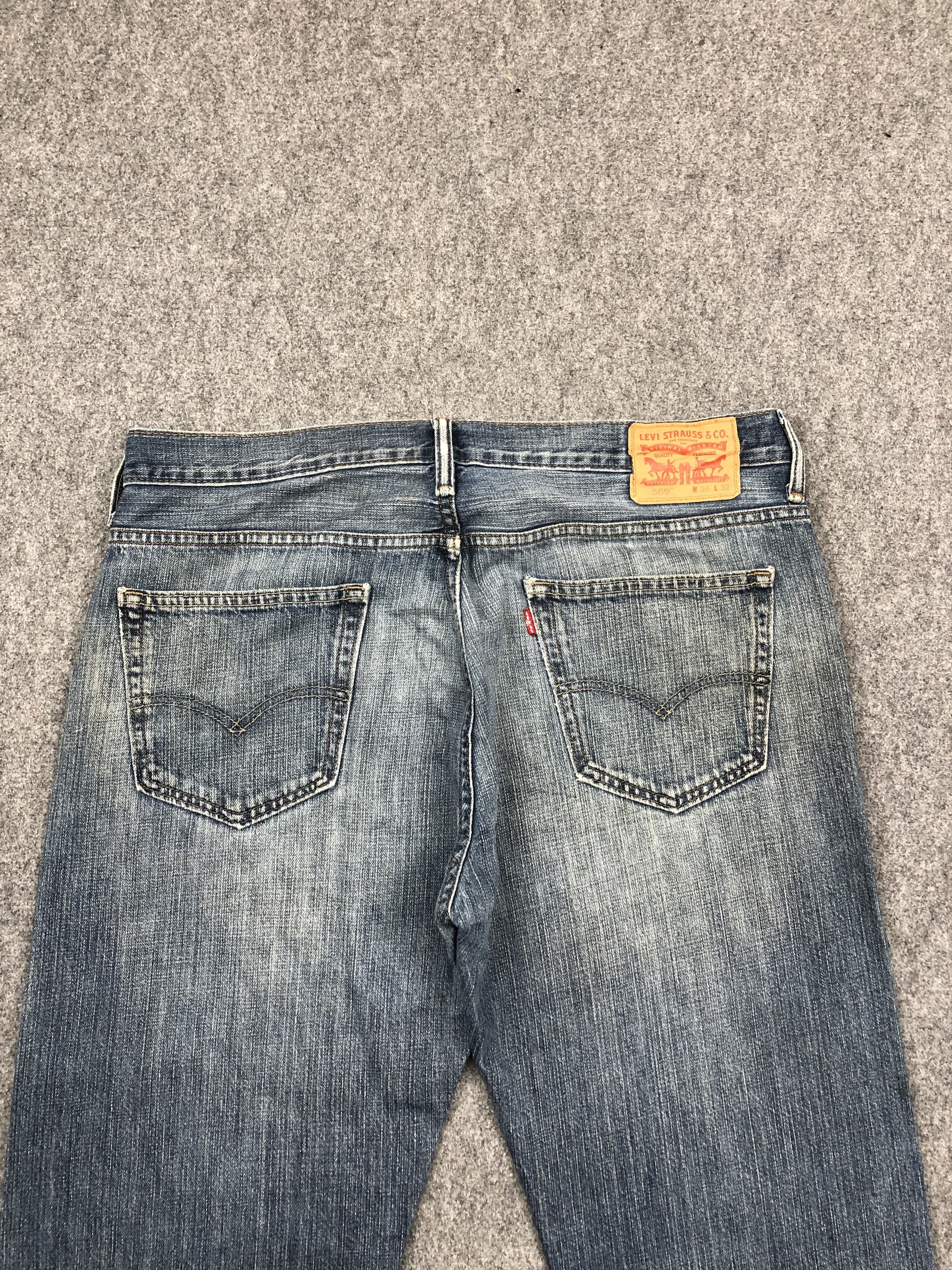 Levi's Vintage Levis 569 Faded Blue Jeans DP1611 Size US 39 - 4 Thumbnail