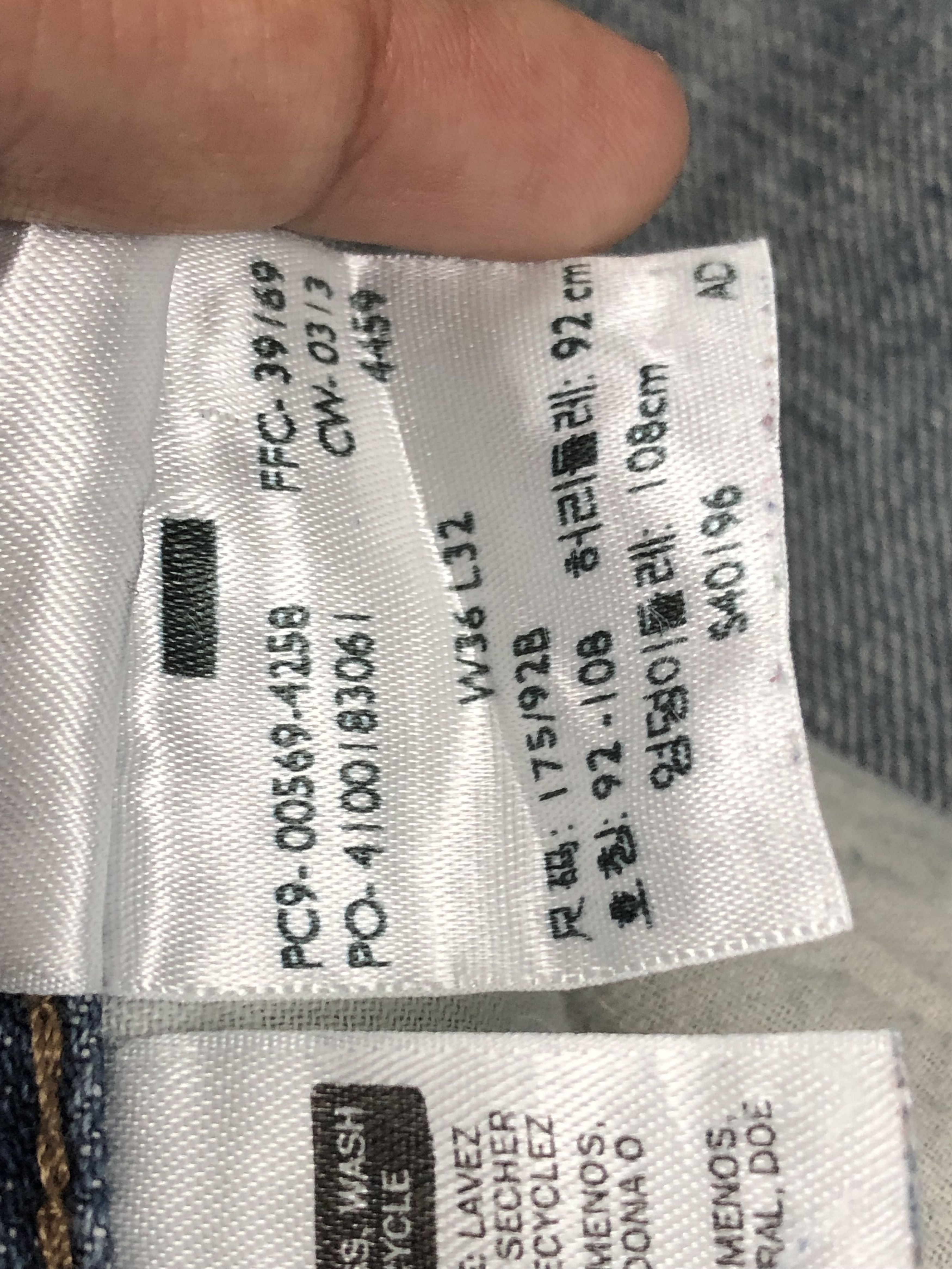 Levi's Vintage Levis 569 Faded Blue Jeans DP1611 Size US 39 - 9 Thumbnail