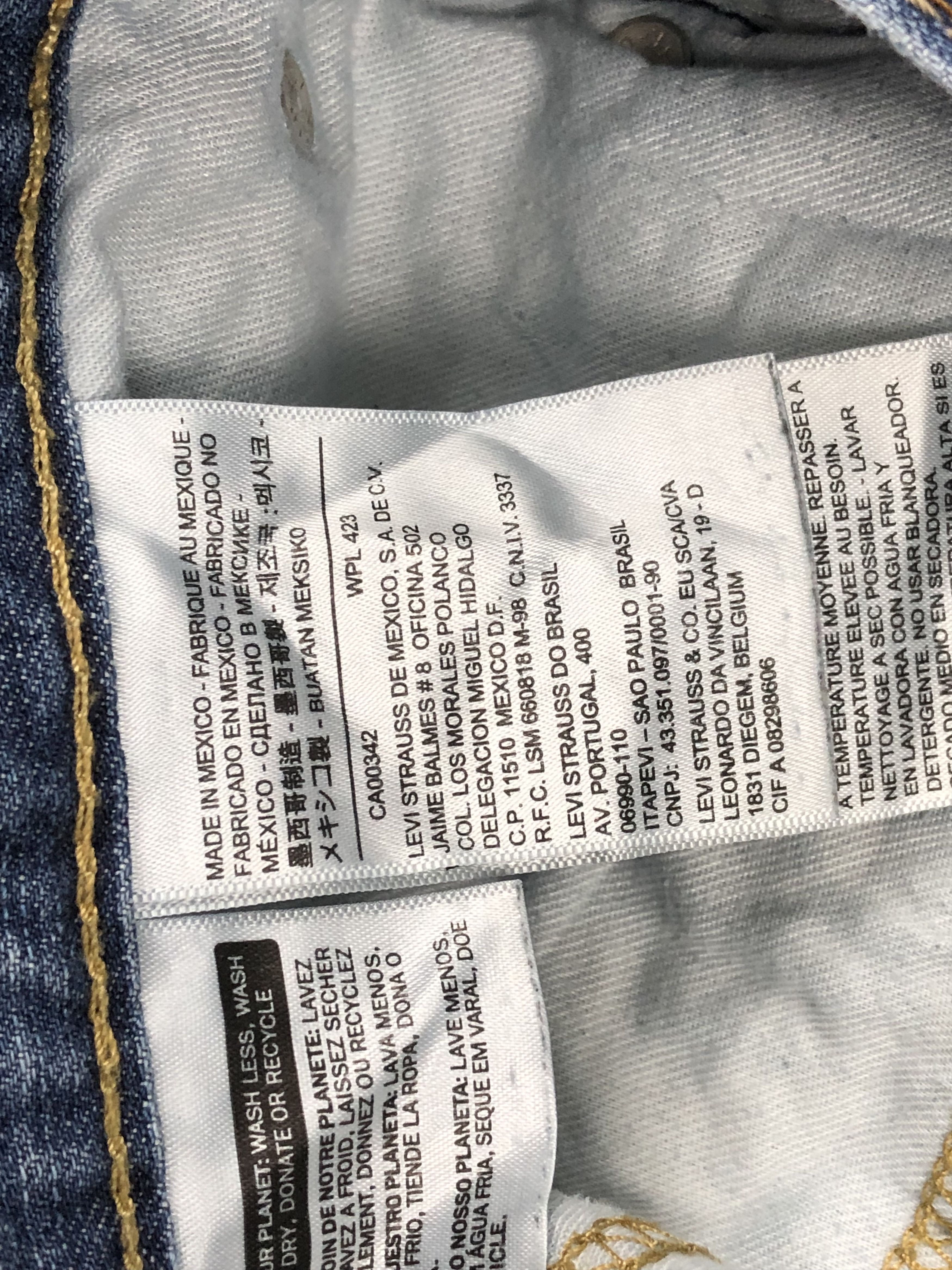 Levi's Vintage Levis 559 Faded Blue Denim DP1614 Size US 44 / EU 60 - 7 Thumbnail