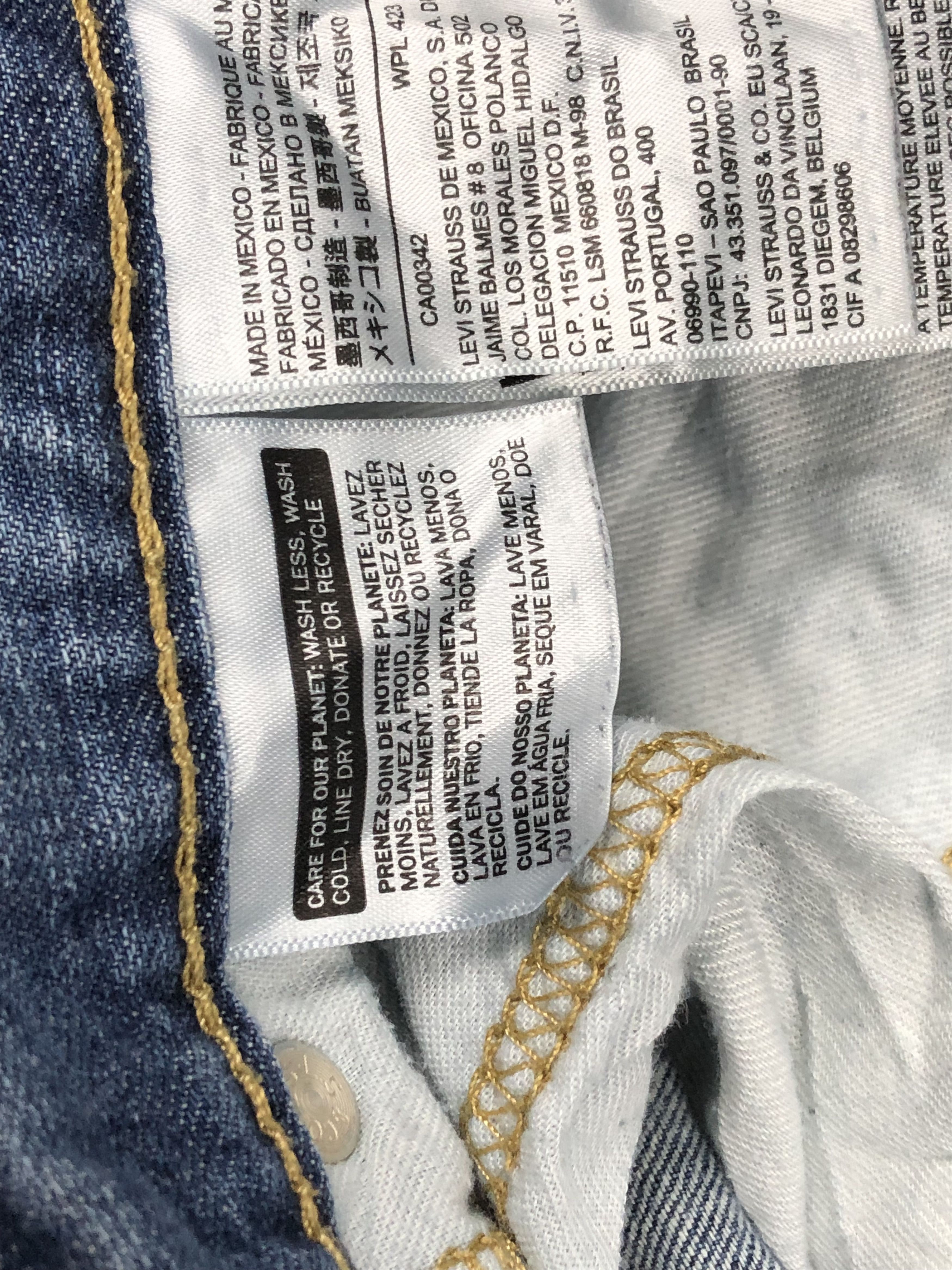 Levi's Vintage Levis 559 Faded Blue Denim DP1614 Size US 44 / EU 60 - 6 Thumbnail