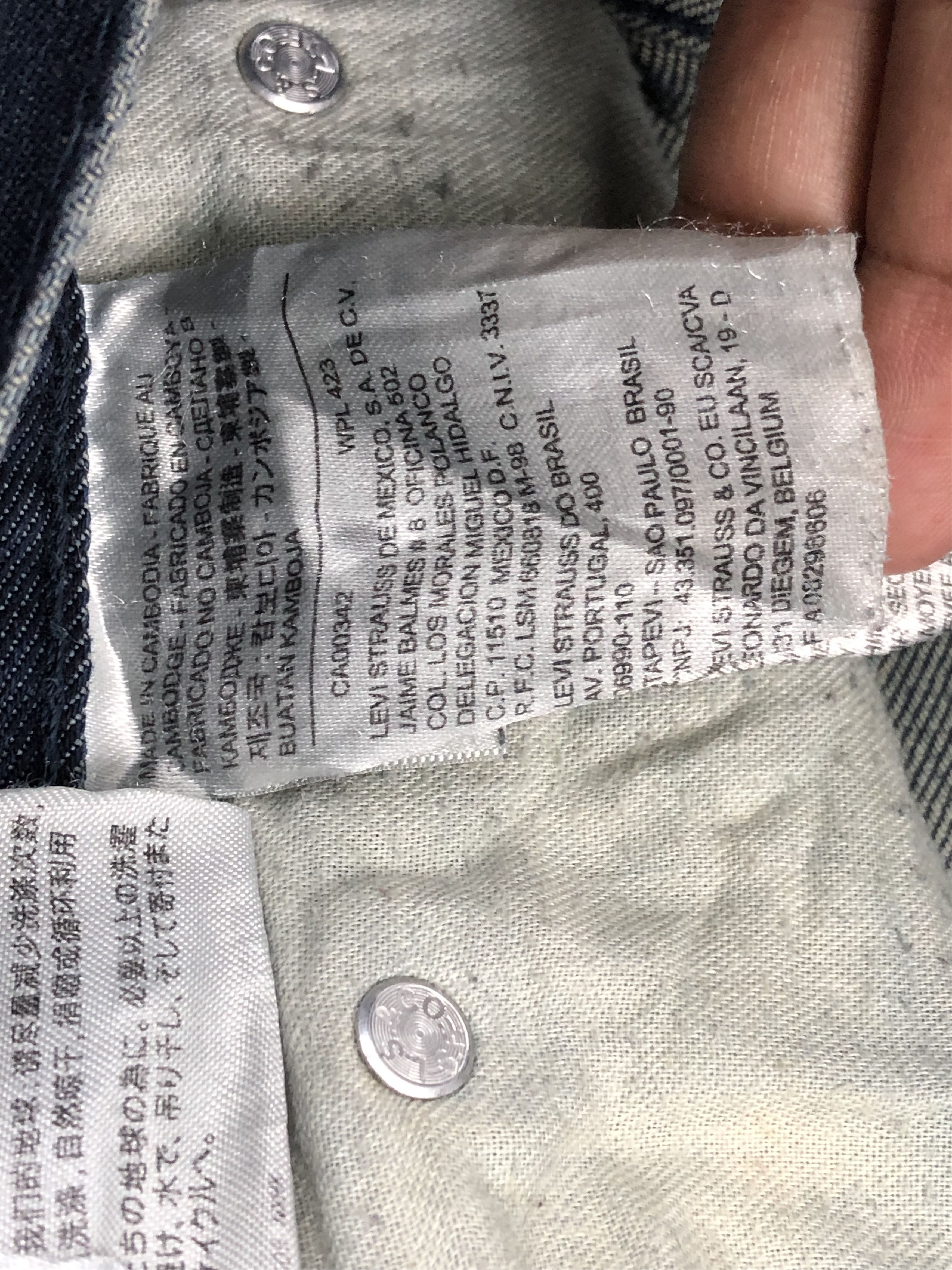 Levi's Vintage Levis 514 Denim DP1615 Size US 36 / EU 52 - 12 Thumbnail