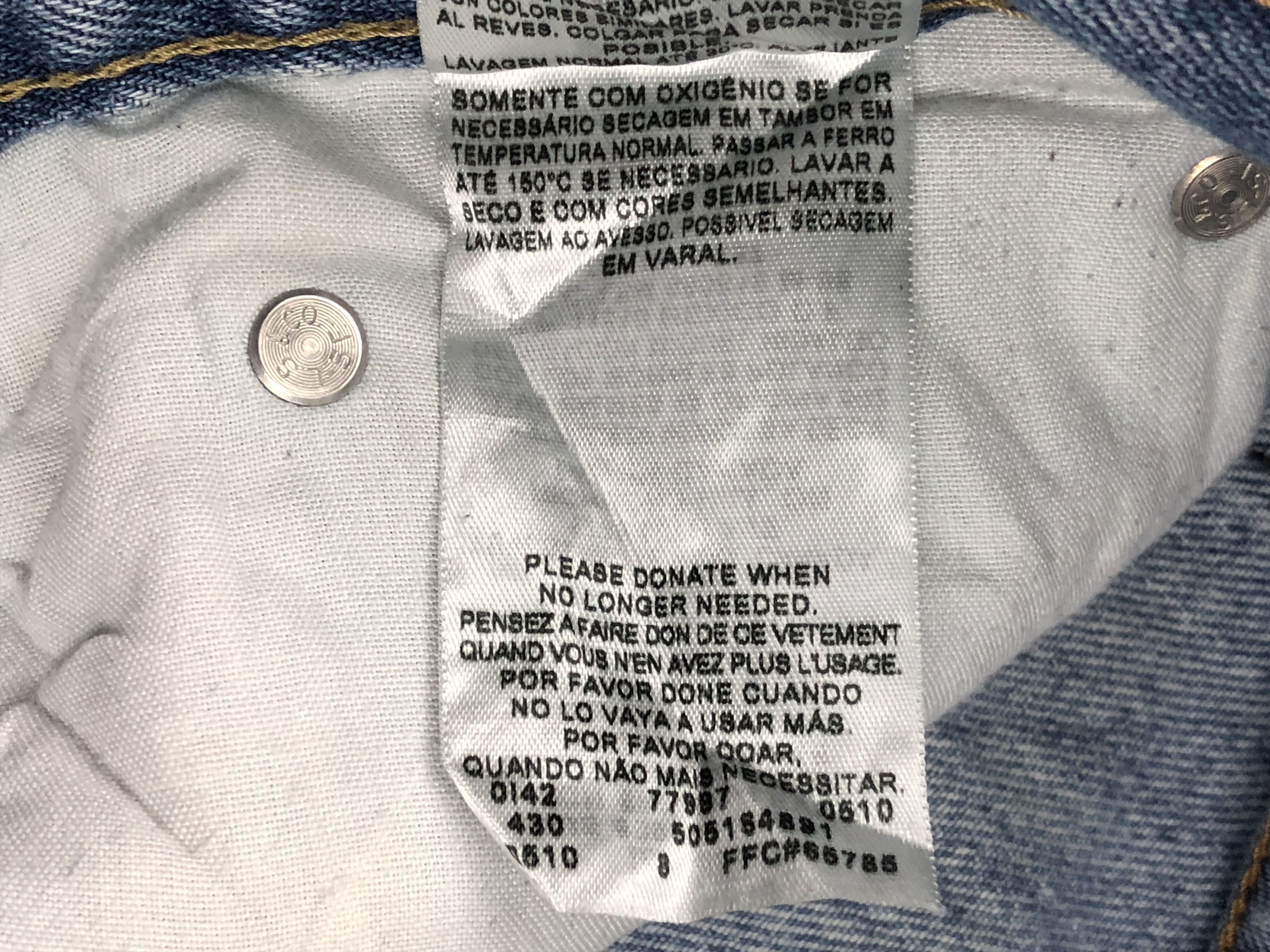 Levi's Vintage Levis 516 Faded Jeans DP1616 Size US 35 - 9 Thumbnail
