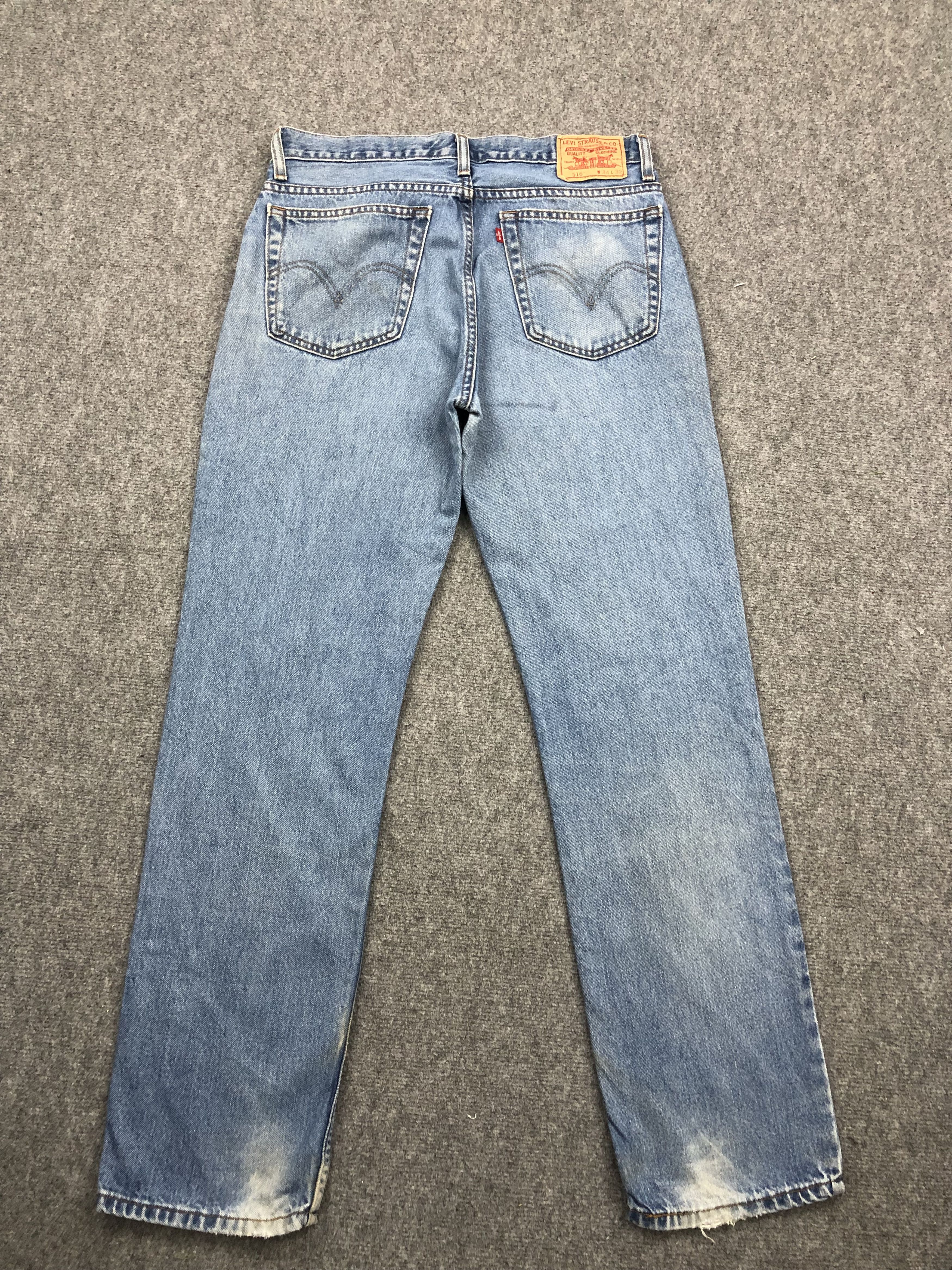 Levi's Vintage Levis 516 Faded Jeans DP1616 Size US 35 - 3 Thumbnail