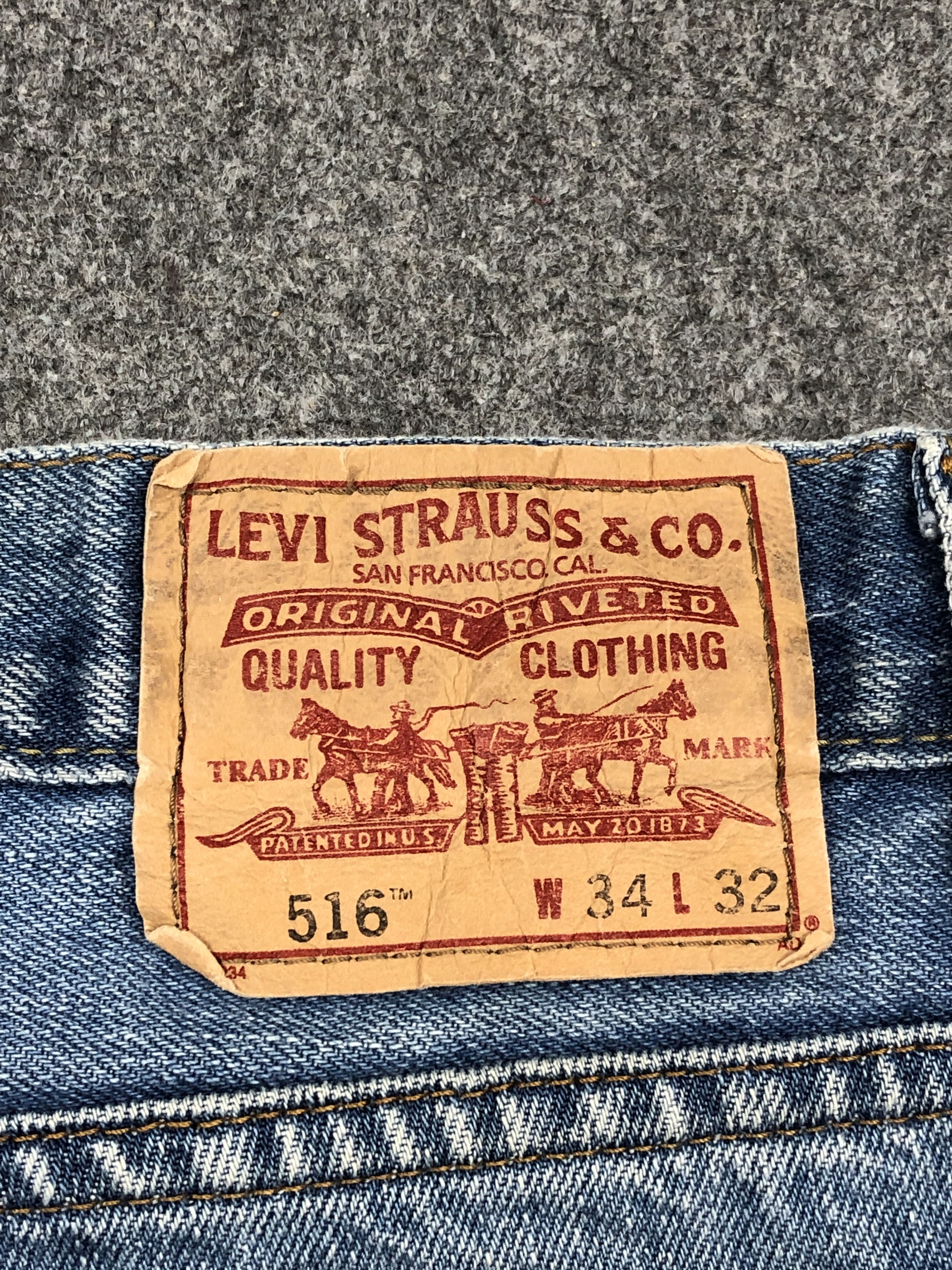 Levi's Vintage Levis 516 Faded Jeans DP1616 Size US 35 - 5 Thumbnail