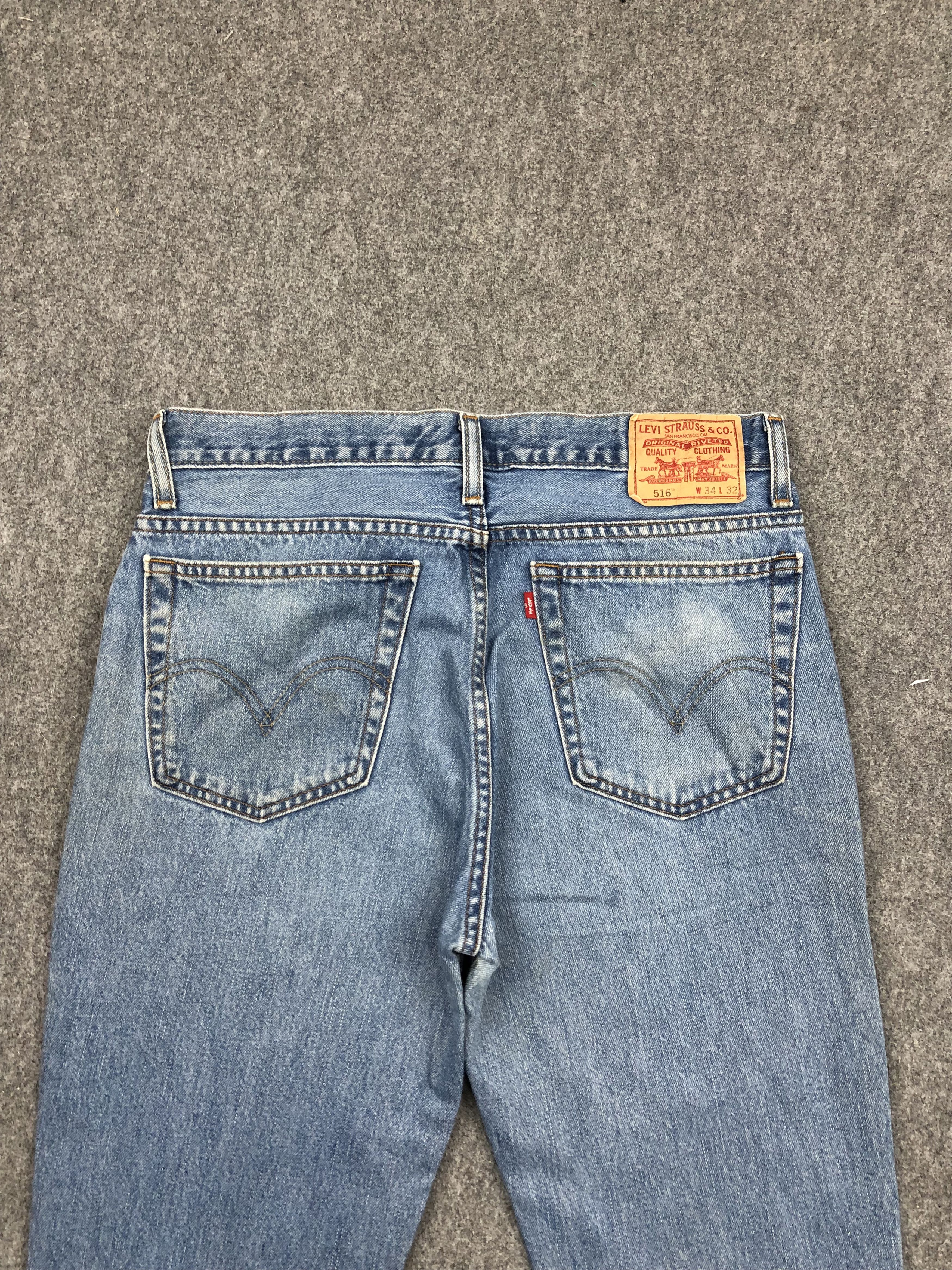 Levi's Vintage Levis 516 Faded Jeans DP1616 Size US 35 - 4 Thumbnail