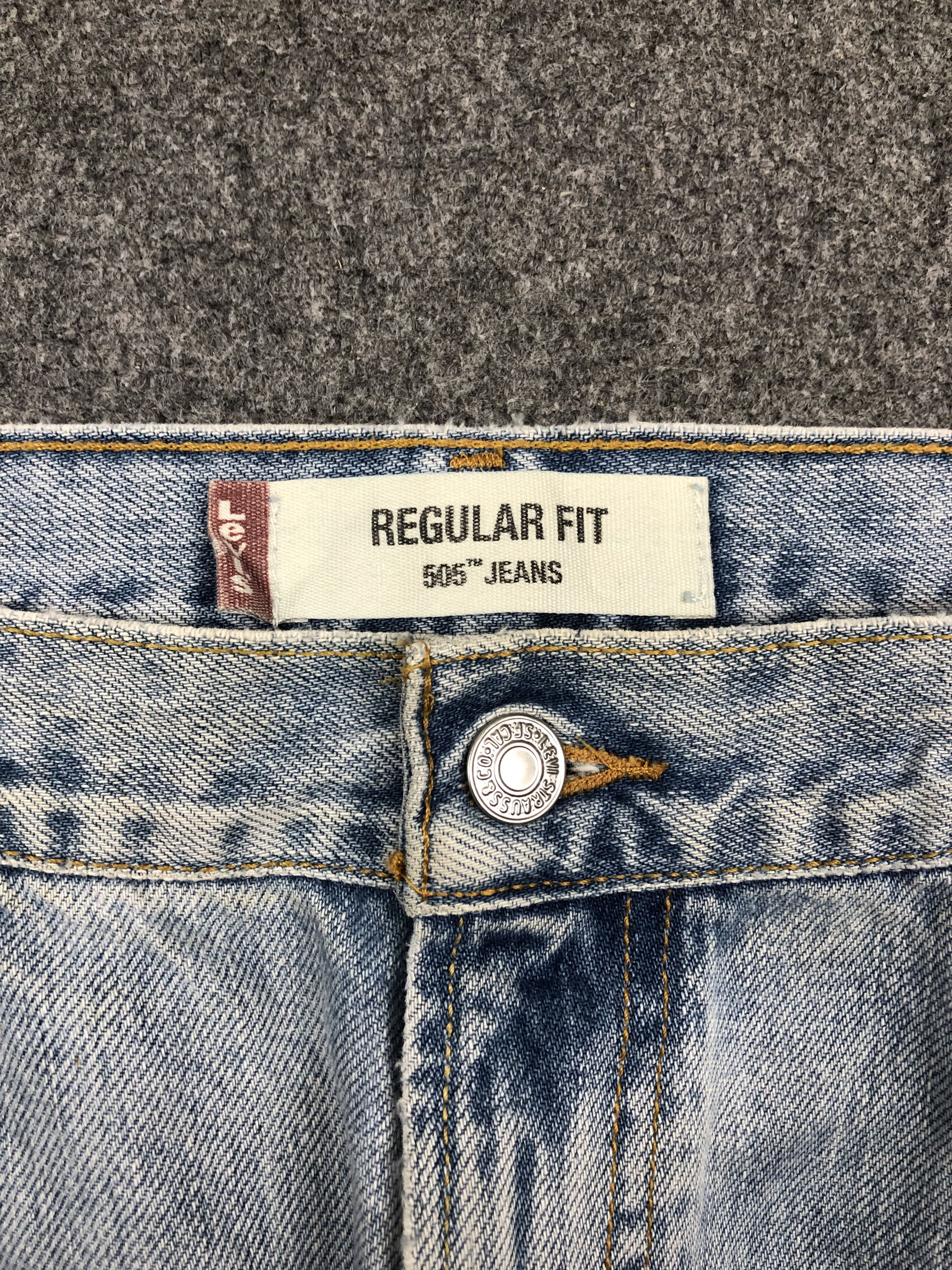 Levi's Vintage Levis 505 Light Wash Jeans DP1617 Size US 36 / EU 52 - 8 Thumbnail