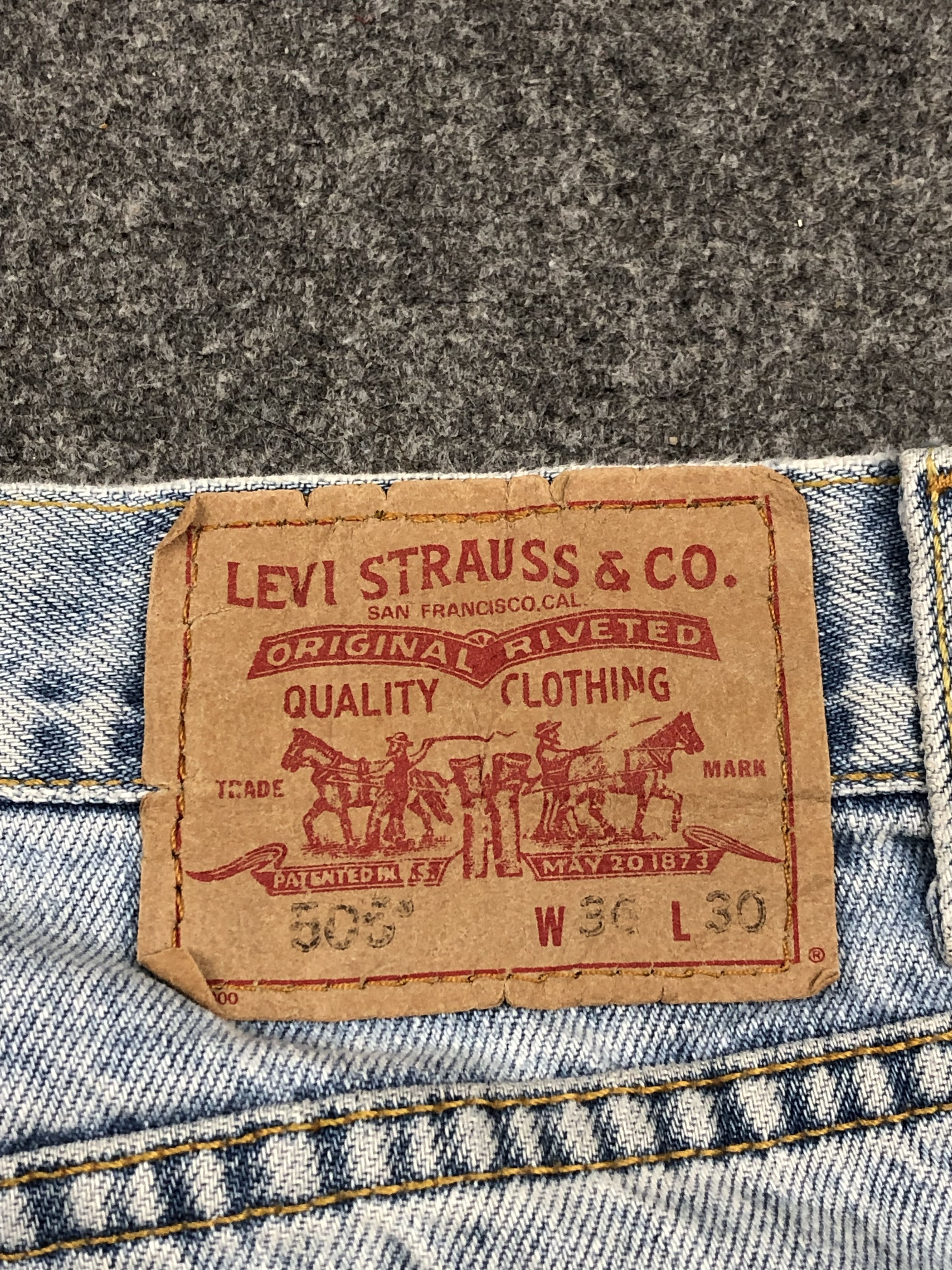 Levi's Vintage Levis 505 Light Wash Jeans DP1617 Size US 36 / EU 52 - 5 Thumbnail