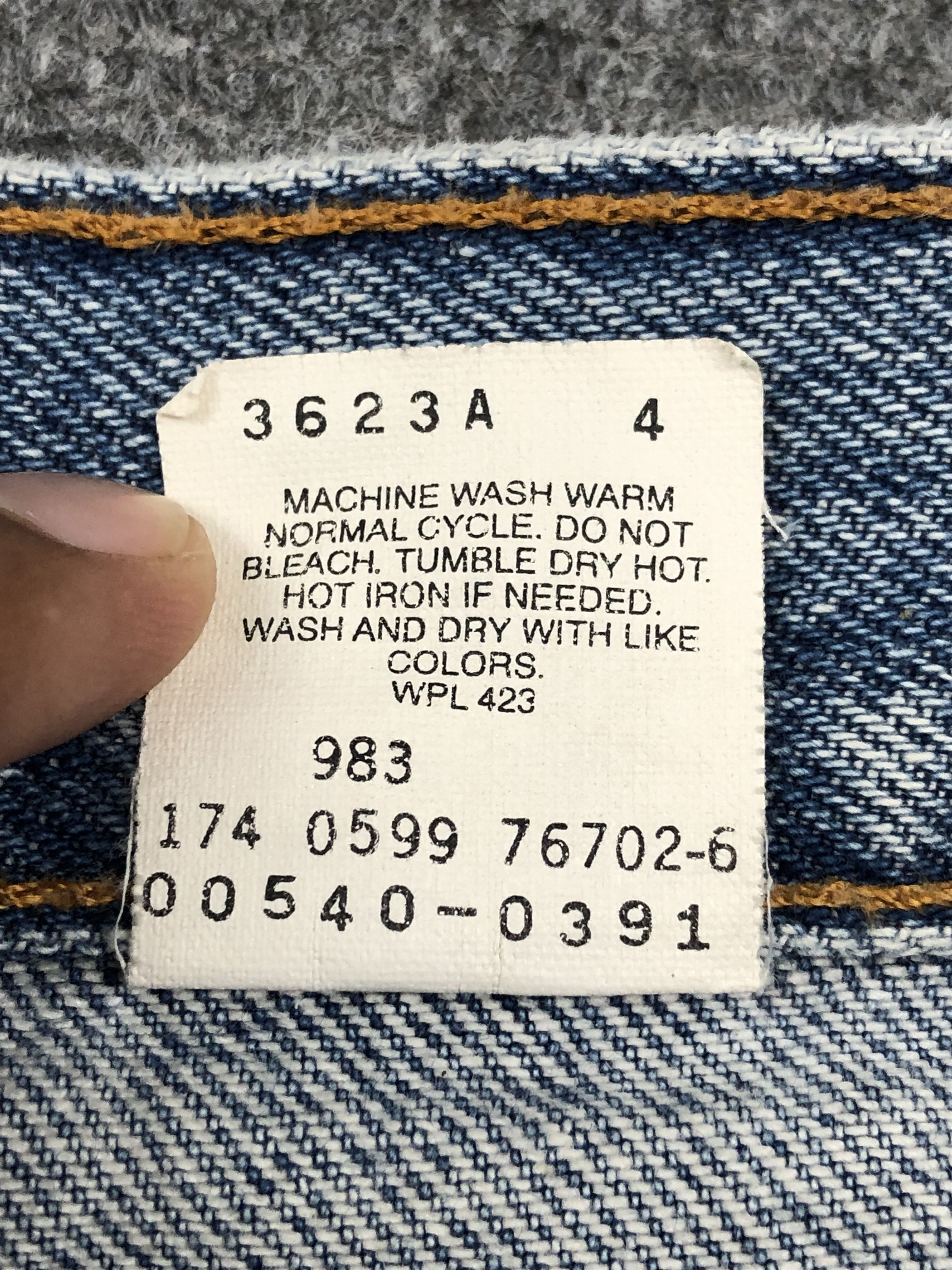 Levi's Vintage 90s Levis 540 Faded Blue Jeans DP1618 Size US 36 / EU 52 - 8 Thumbnail