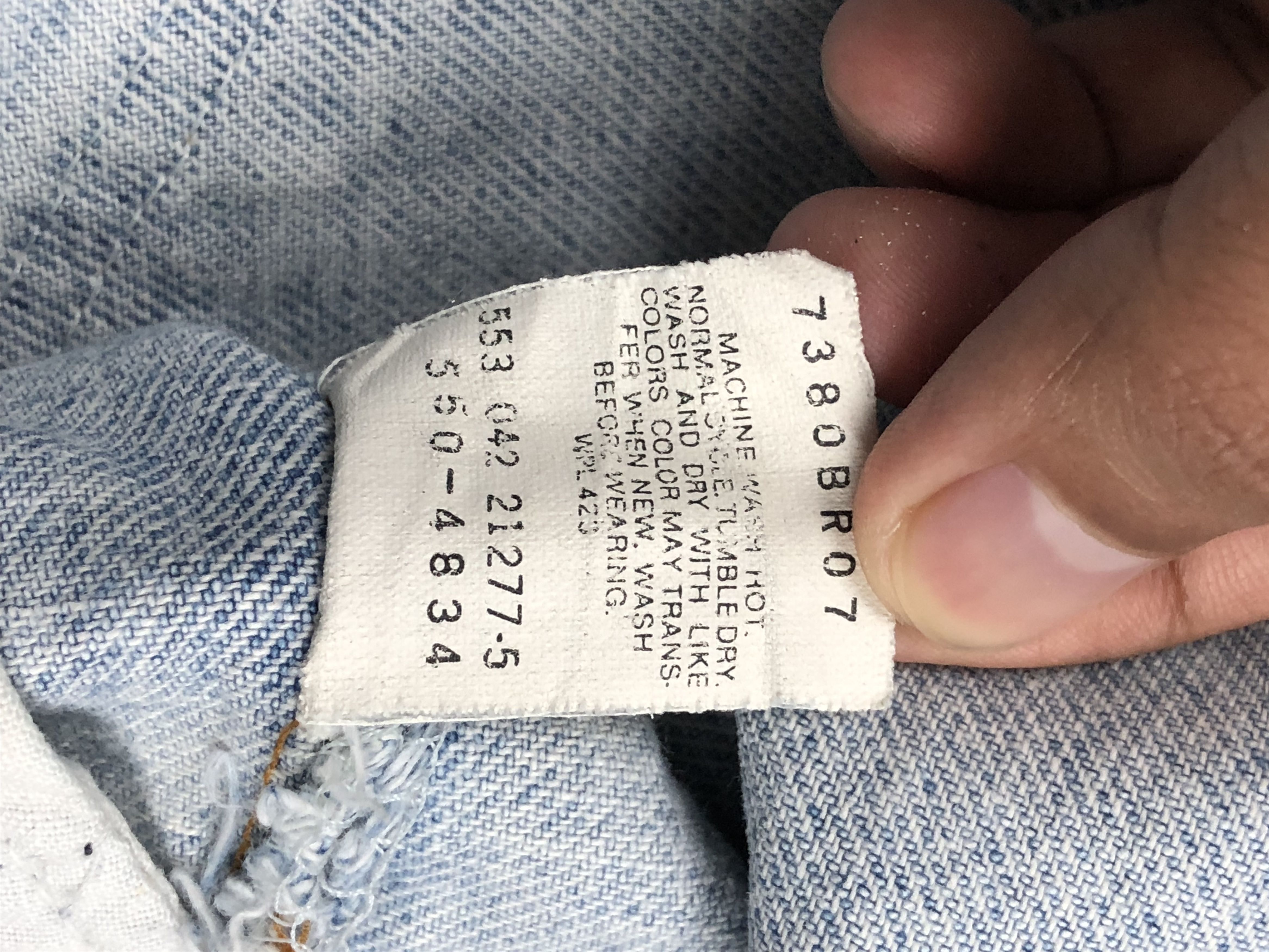 Levi's Vintage 90s Levis 550 Light Wash Jeans DP1620 Size US 35 - 8 Thumbnail