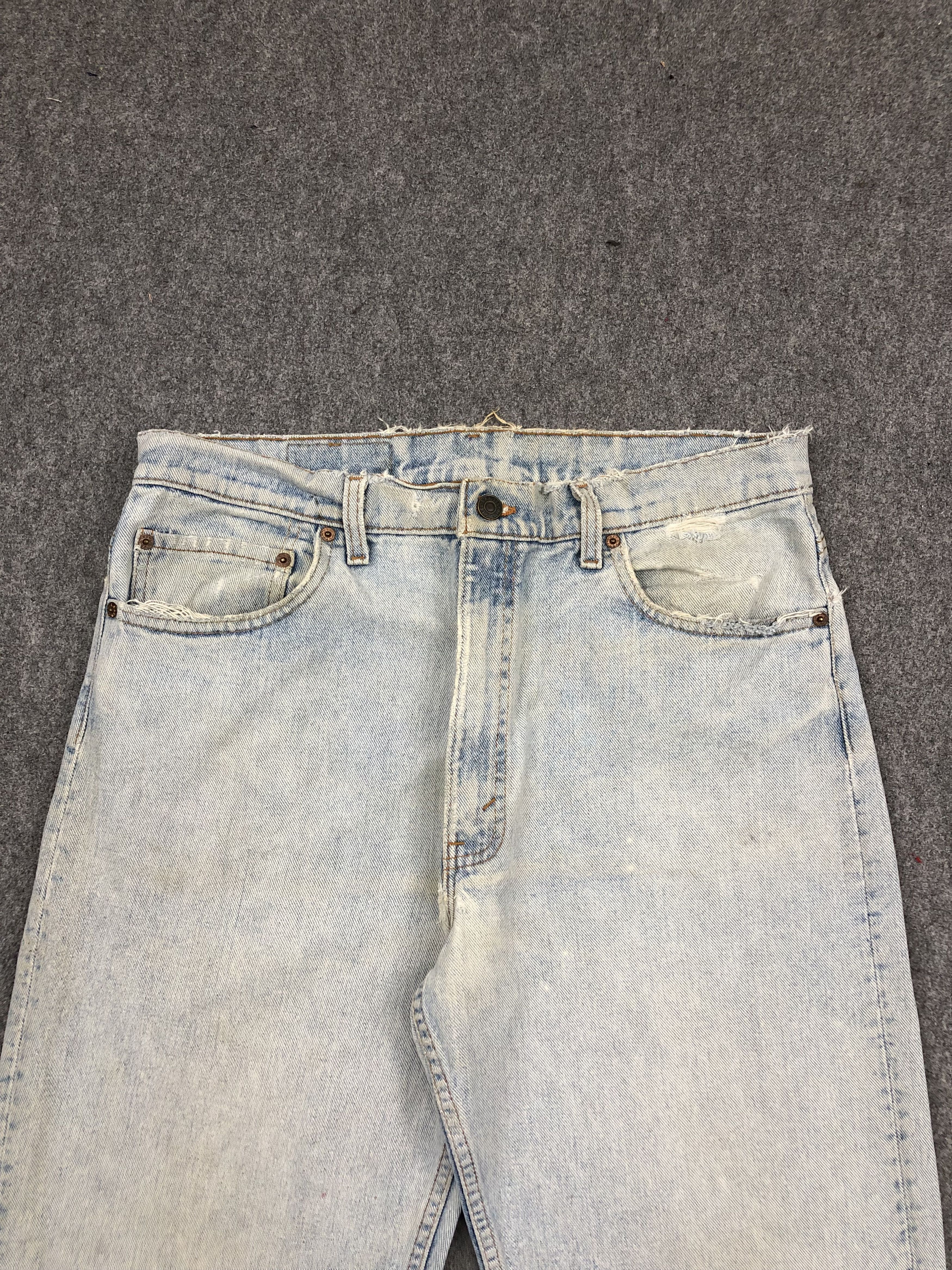 Levi's Vintage 90s Levis 550 Light Wash Jeans DP1620 Size US 35 - 2 Thumbnail
