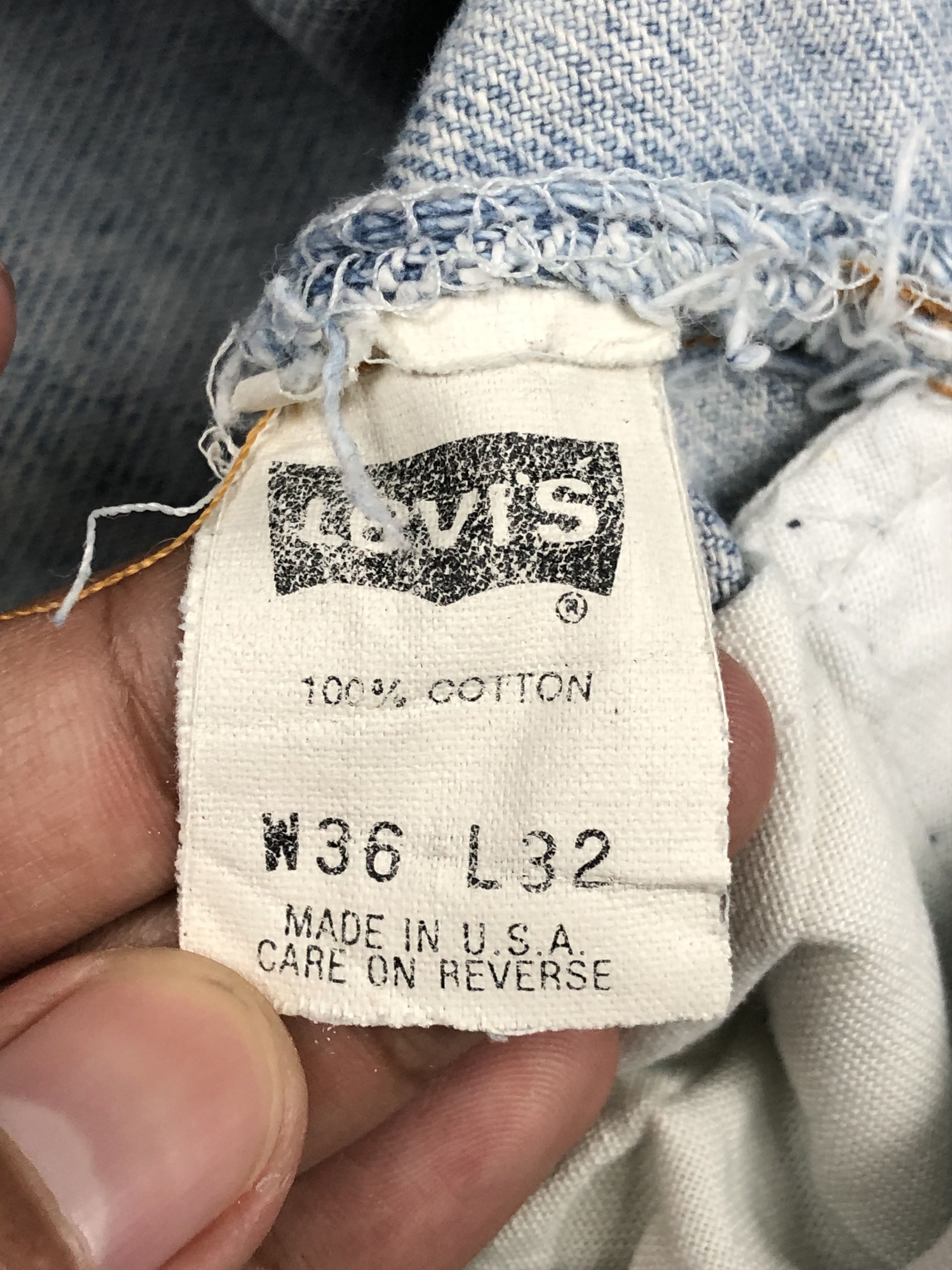 Levi's Vintage 90s Levis 550 Light Wash Jeans DP1620 Size US 35 - 7 Thumbnail