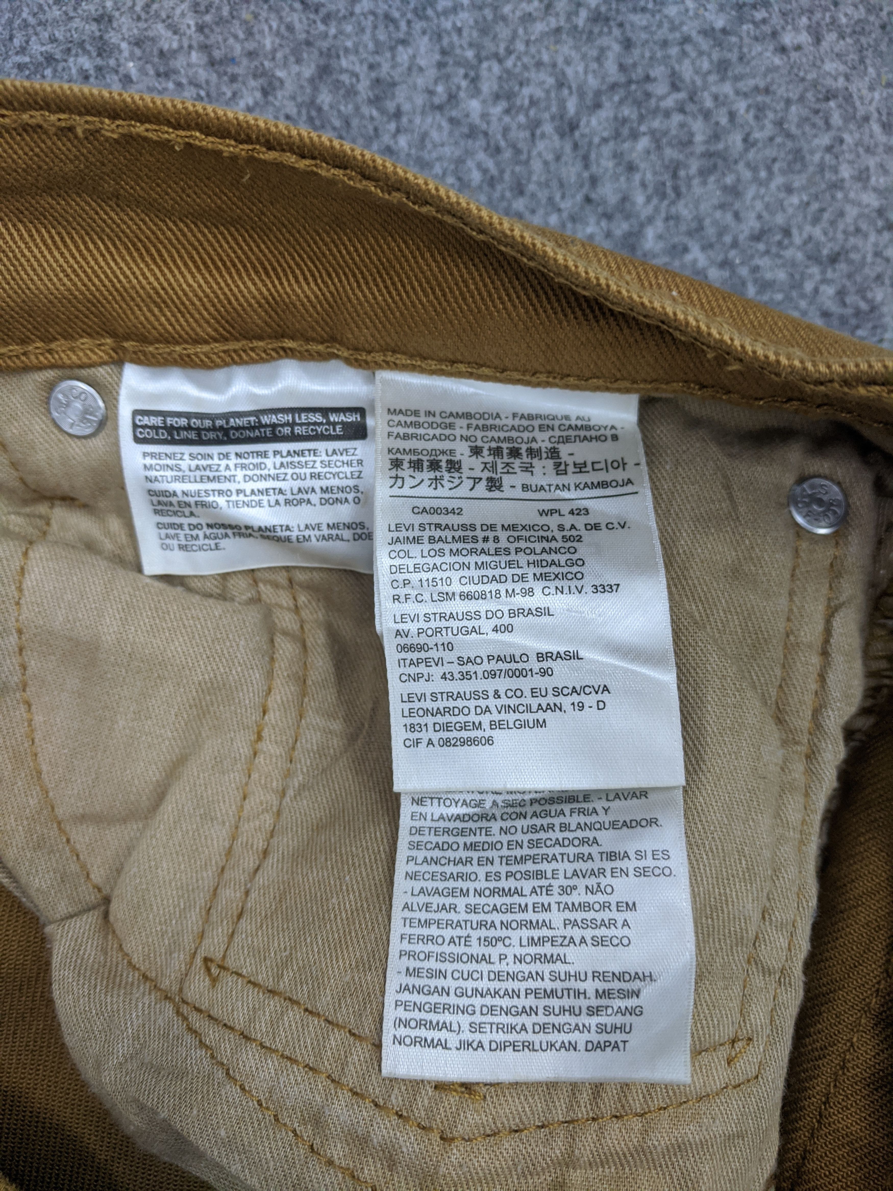 Levi's Vintage Levis 514 Jeans Brown DP0706 Size US 38 / EU 54 - 6 Thumbnail