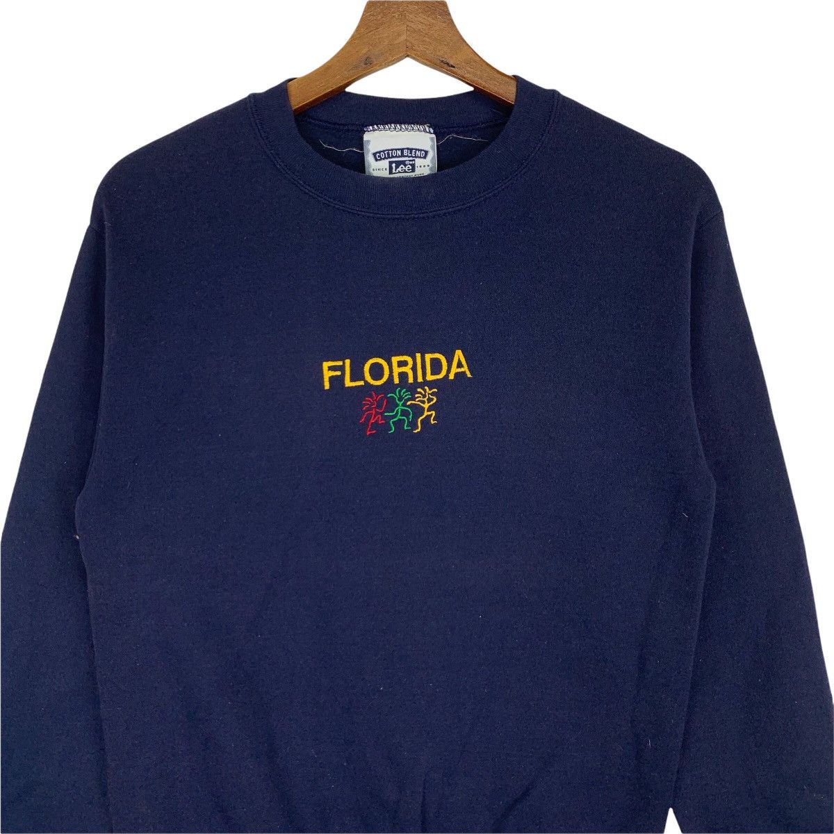 Lee Mr Lee Florida Embroidery Spellout Crewneck Sweatshirt Size US L / EU 52-54 / 3 - 2 Thumbnail