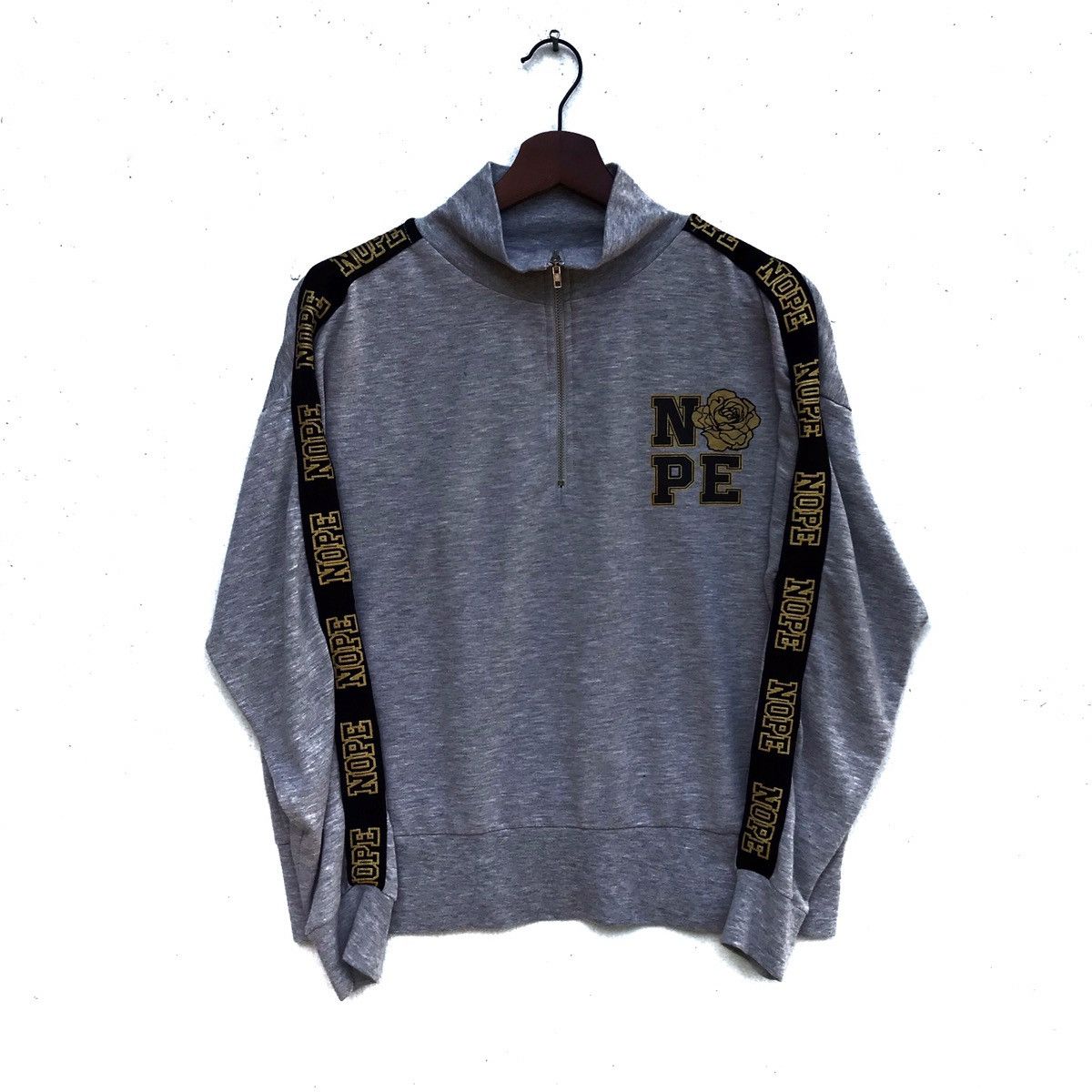 Japanese Brand Vintage Nope Spellout Crewneck Sweatshirt Size US M / EU 48-50 / 2 - 6 Thumbnail