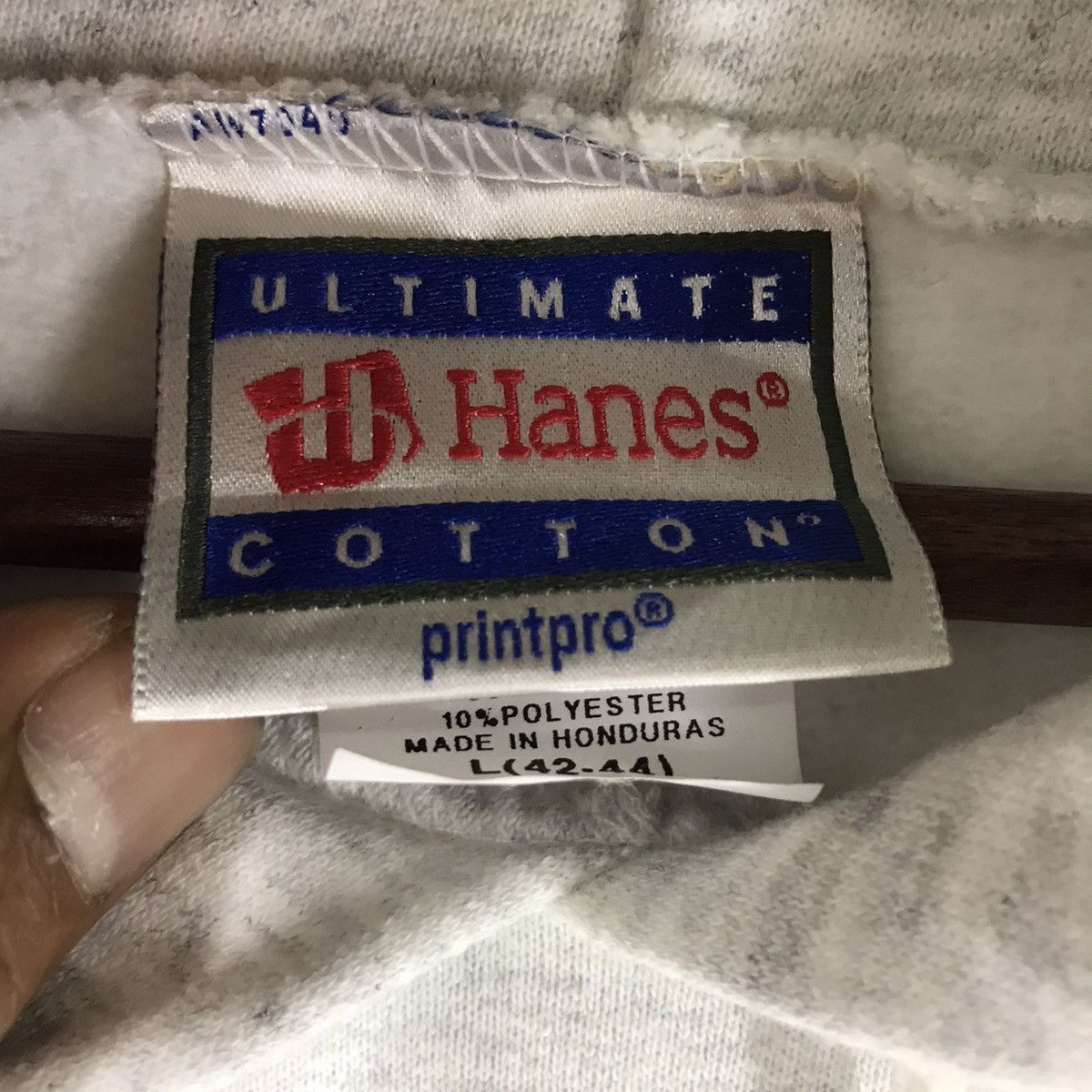 Hanes Vintage Hanes BigLogo Hoodie Sweatshirt Size US L / EU 52-54 / 3 - 8 Thumbnail