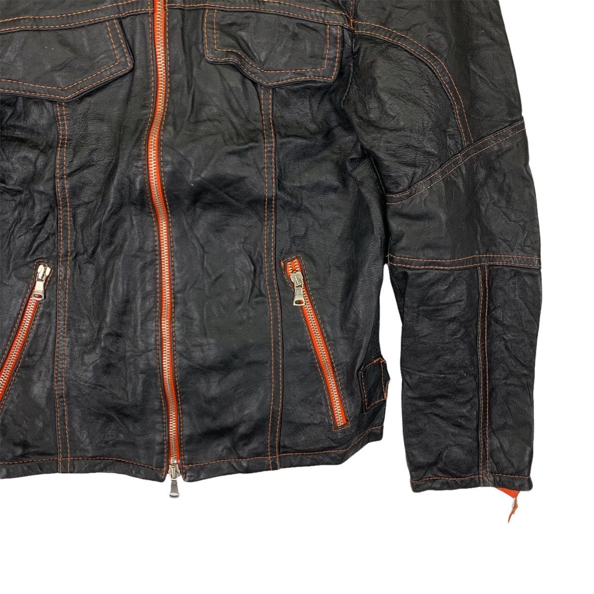 Genuine Leather Vintage Engine Vera Pelle Racing Leather Jacket Size US S / EU 44-46 / 1 - 3 Thumbnail