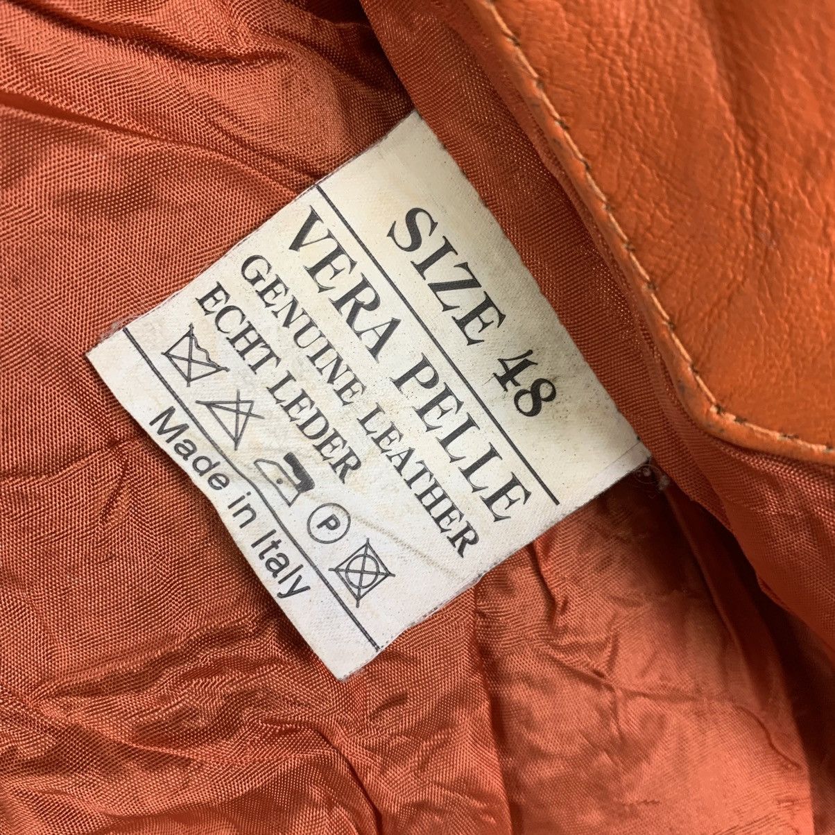 Genuine Leather Vintage Engine Vera Pelle Racing Leather Jacket Size US S / EU 44-46 / 1 - 9 Thumbnail