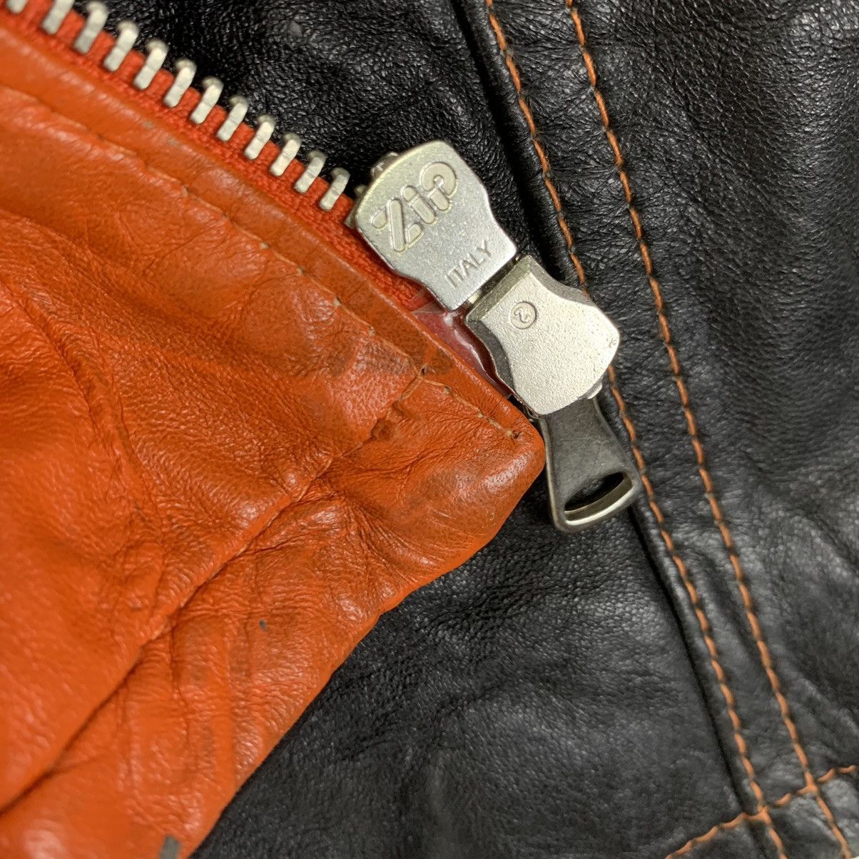Genuine Leather Vintage Engine Vera Pelle Racing Leather Jacket Size US S / EU 44-46 / 1 - 7 Thumbnail