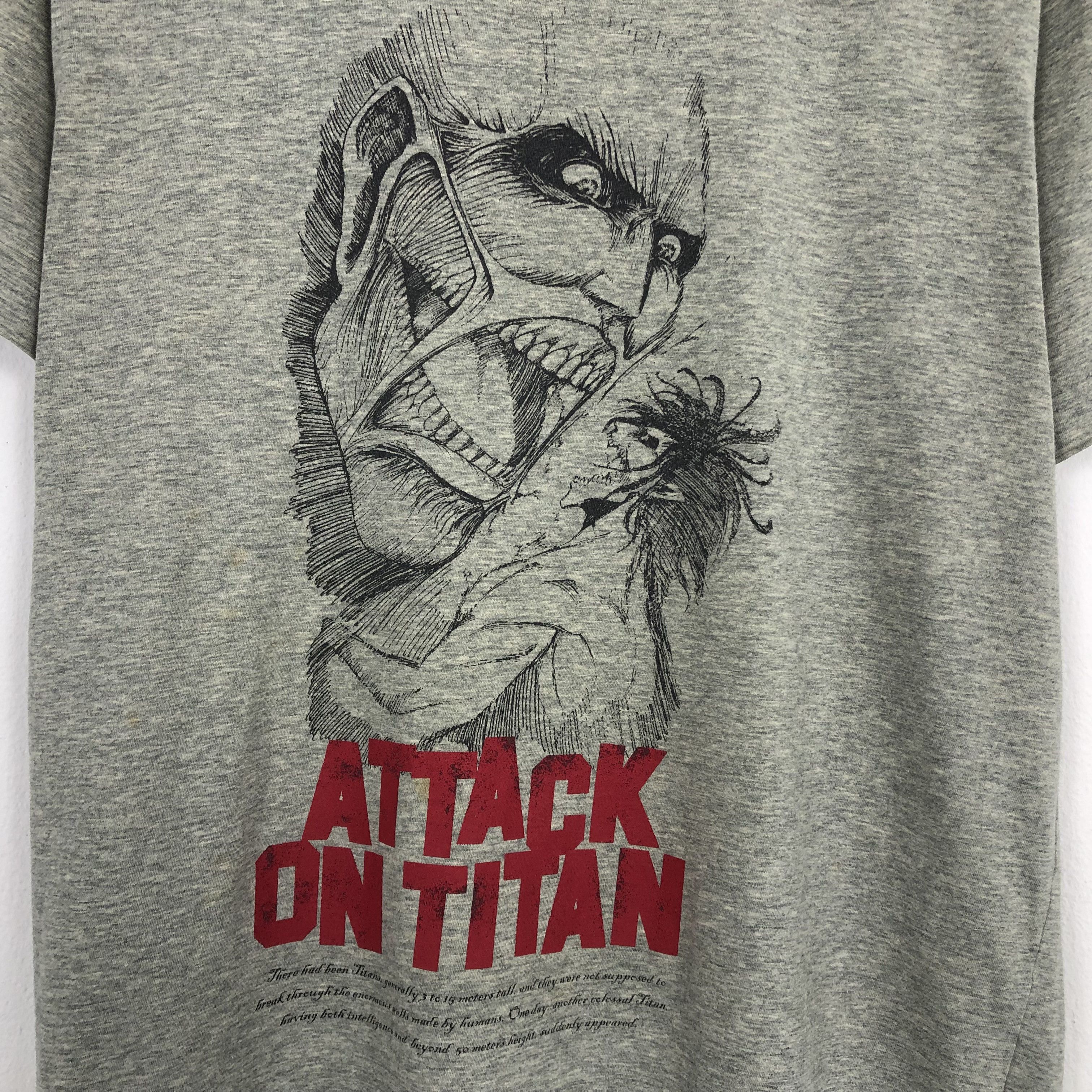 Anime × Japanese Brand × Vintage Vintage Attack Of Titan Anima Japan Design Tshirt Size US L / EU 52-54 / 3 - 2 Thumbnail
