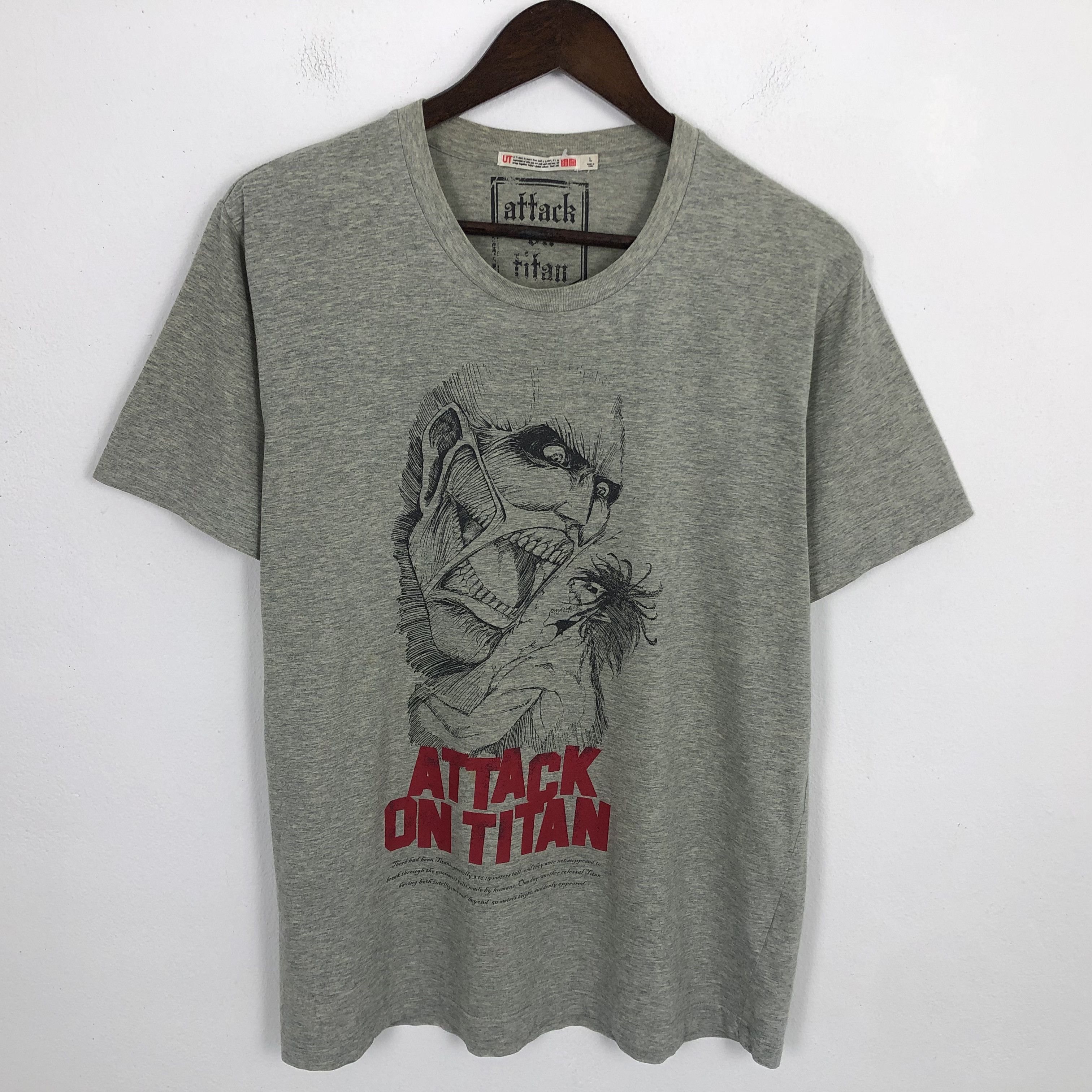 Anime × Japanese Brand × Vintage Vintage Attack Of Titan Anima Japan Design Tshirt Size US L / EU 52-54 / 3 - 1 Thumbnail