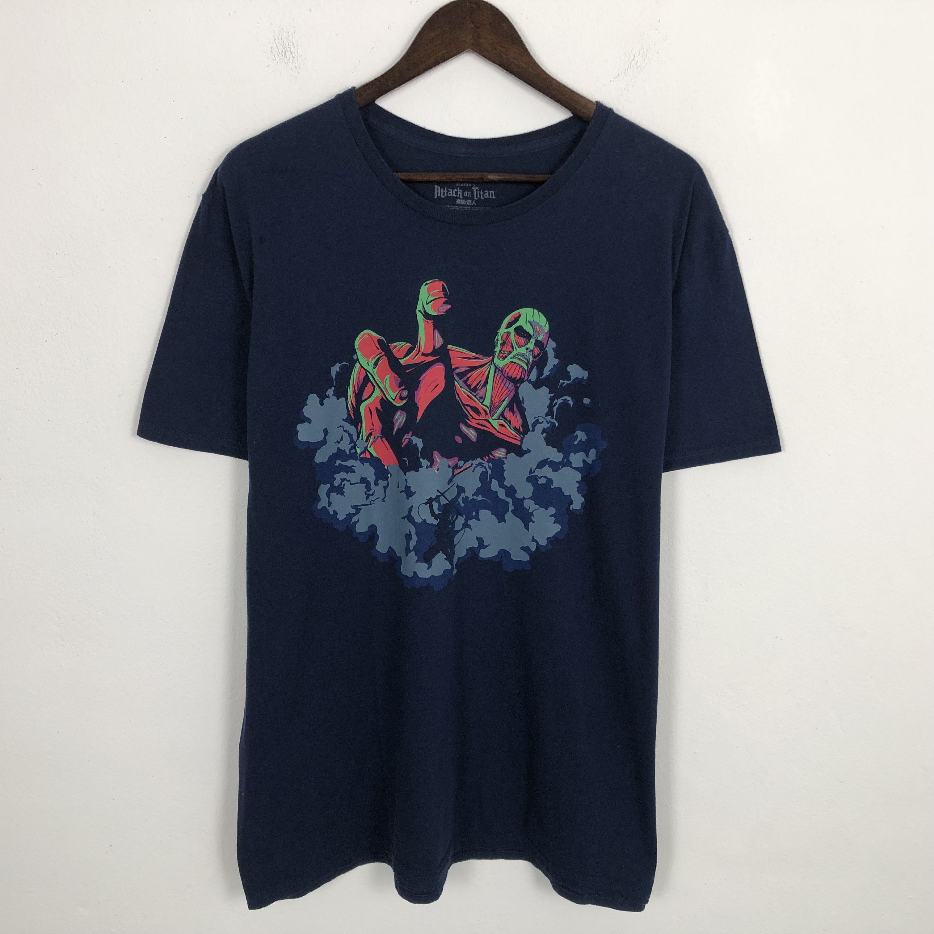 Anime × Japanese Brand Vintage Attack Of Titan Nice Design Japan Anima Tshirt Size US XL / EU 56 / 4 - 1 Thumbnail