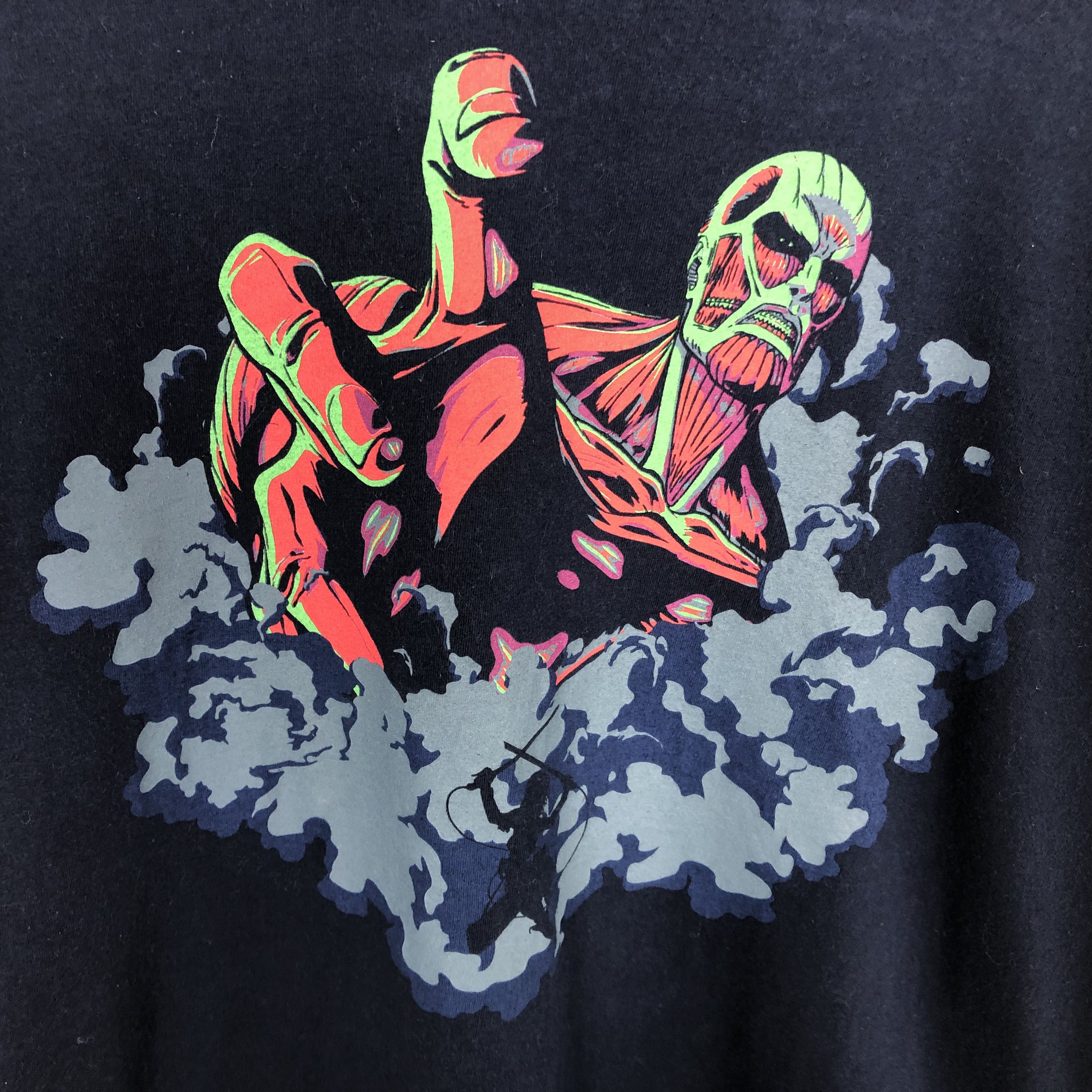 Anime × Japanese Brand Vintage Attack Of Titan Nice Design Japan Anima Tshirt Size US XL / EU 56 / 4 - 2 Thumbnail