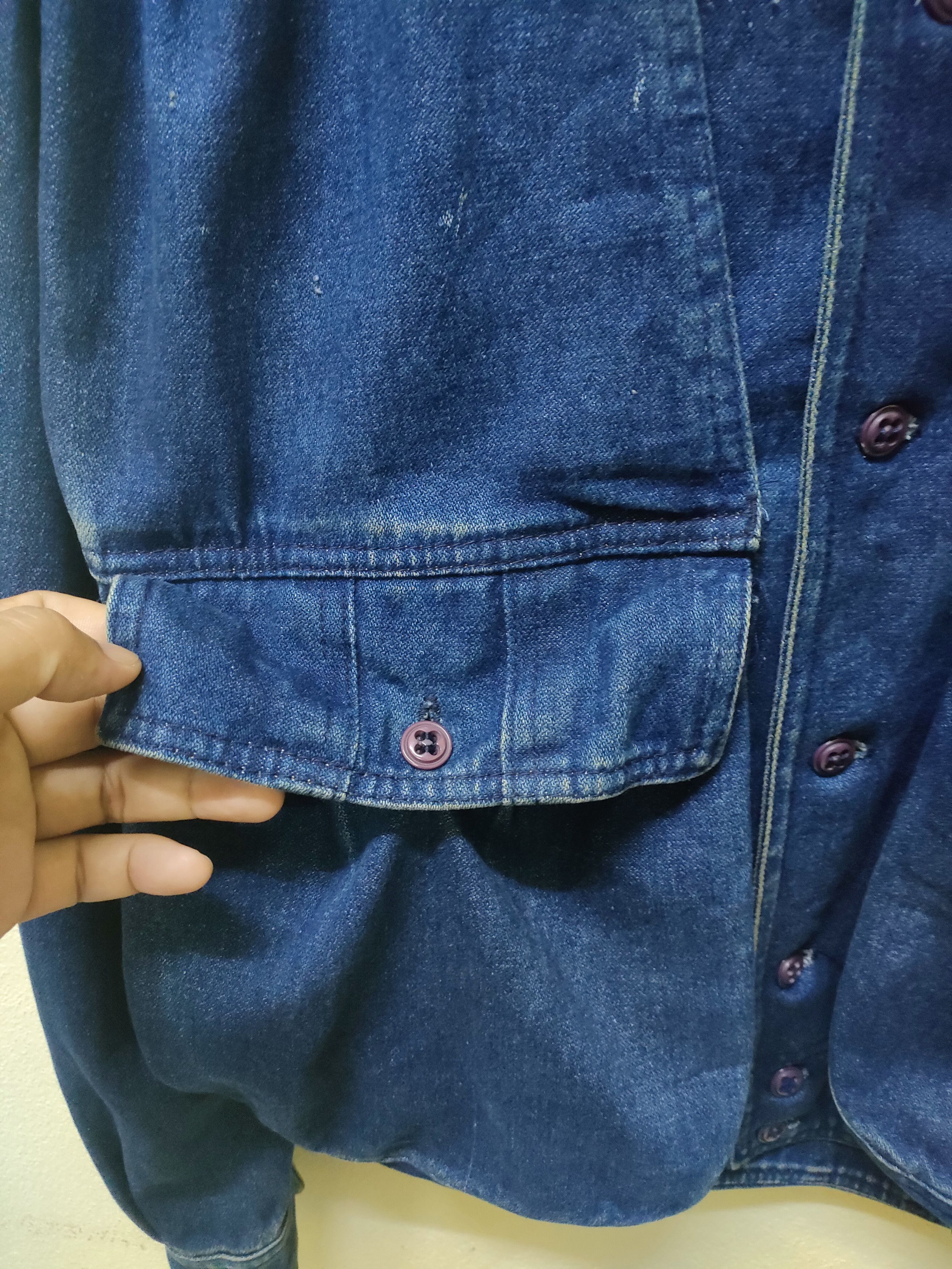 Indigo × Sears × Vintage 💯 Vintage Sears Indigo Double Breast Jacket Size US M / EU 48-50 / 2 - 9 Thumbnail