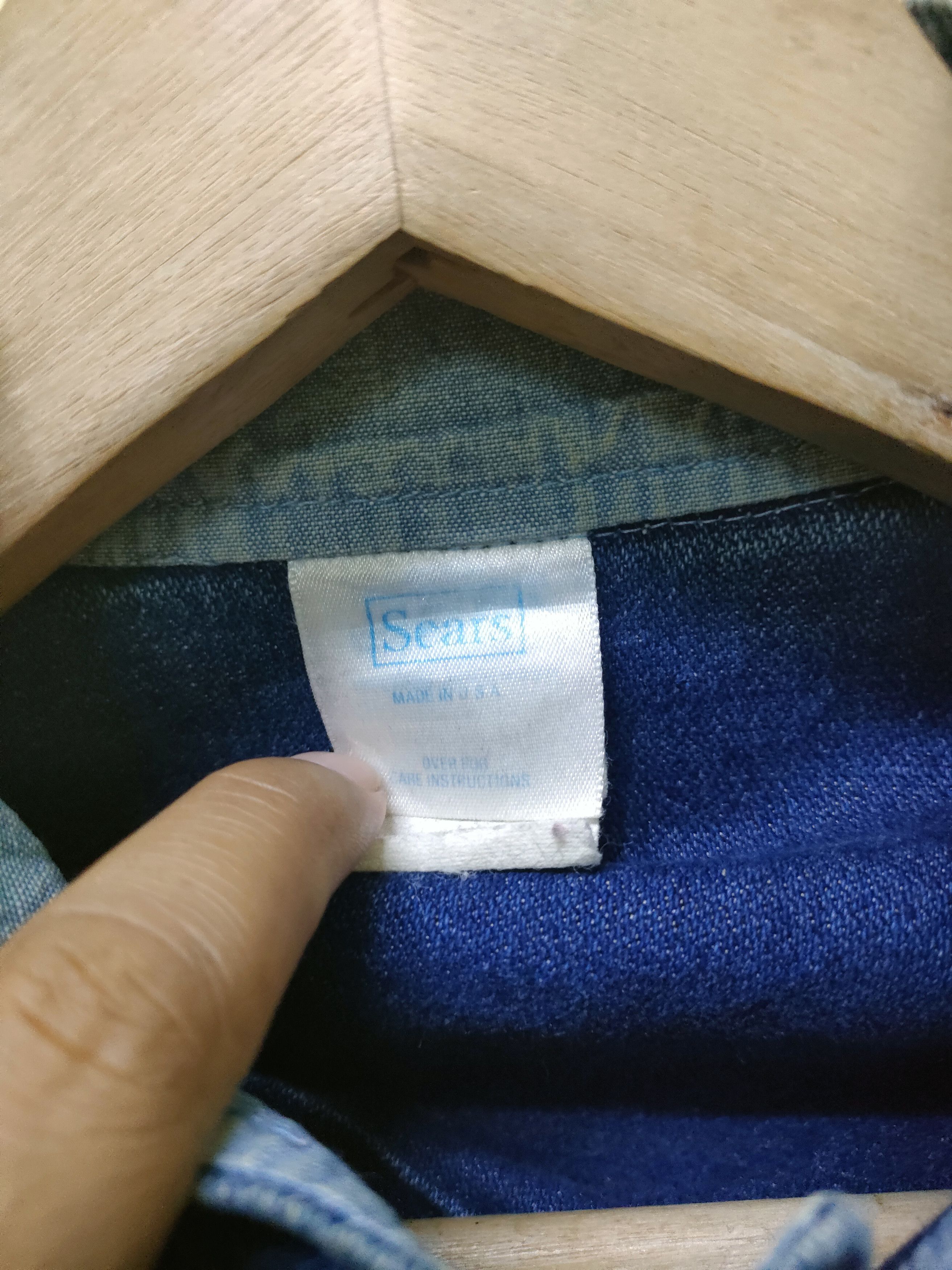 Indigo × Sears × Vintage 💯 Vintage Sears Indigo Double Breast Jacket Size US M / EU 48-50 / 2 - 10 Thumbnail