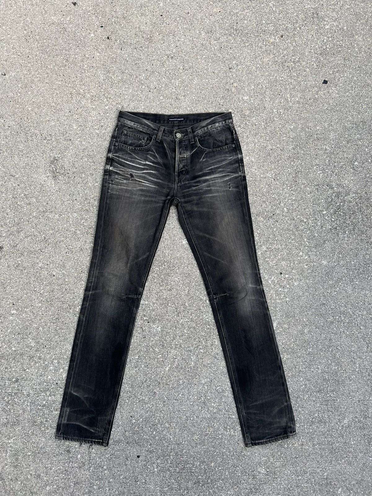 Lounge Lizard Vintage Lounge Lizard Faded Black Denim Jeans Size US 30 / EU 46 - 1 Thumbnail