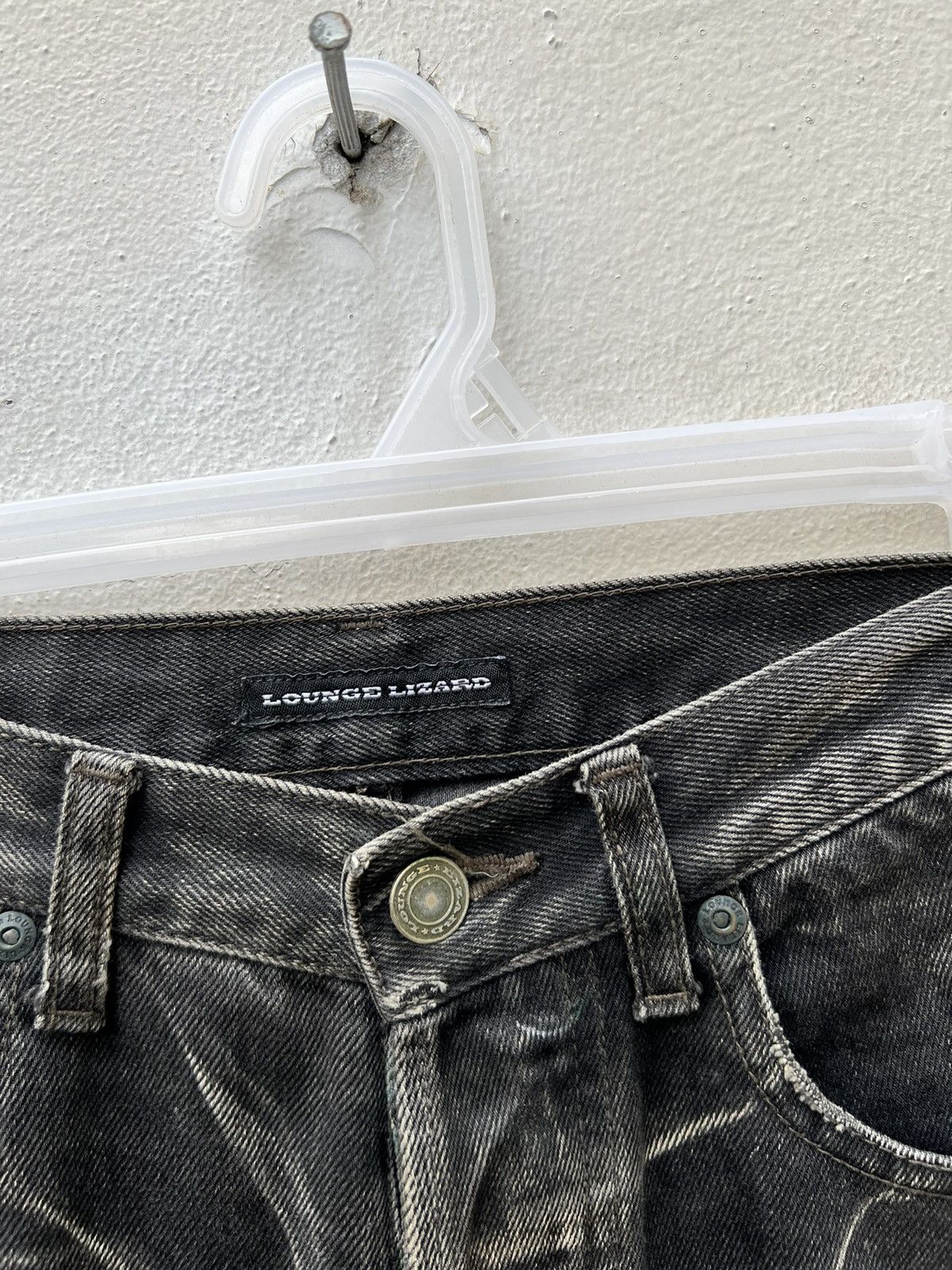 Lounge Lizard Vintage Lounge Lizard Faded Black Denim Jeans Size US 30 / EU 46 - 4 Thumbnail