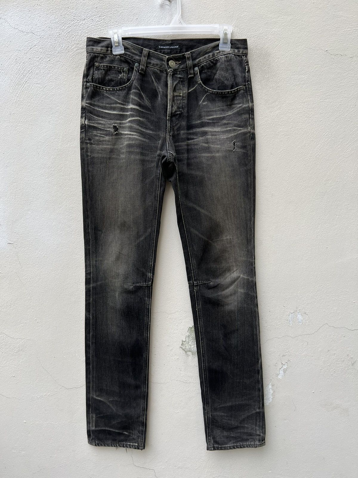 Lounge Lizard Vintage Lounge Lizard Faded Black Denim Jeans Size US 30 / EU 46 - 3 Thumbnail