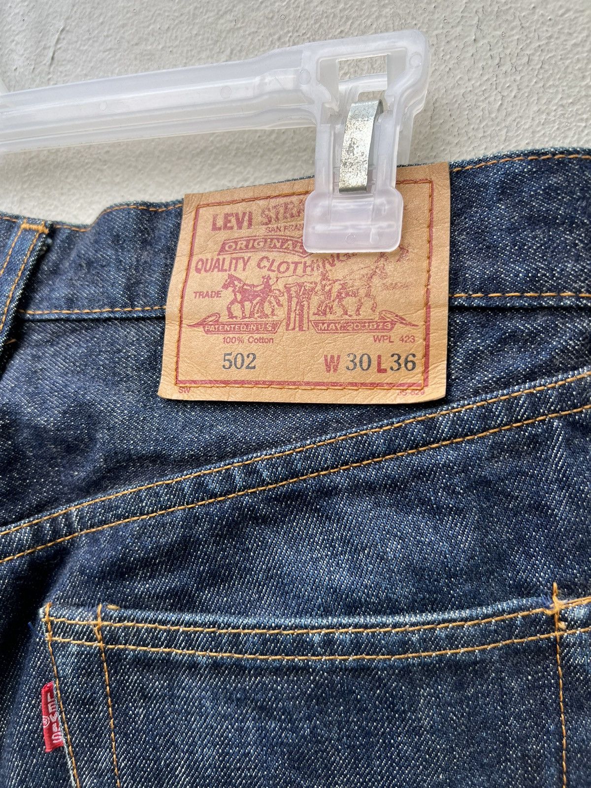Levi's Vintage 1998 LVC Levi’s 502 XX Big E Denim Selvedge Jeans Size US 30 / EU 46 - 15 Thumbnail