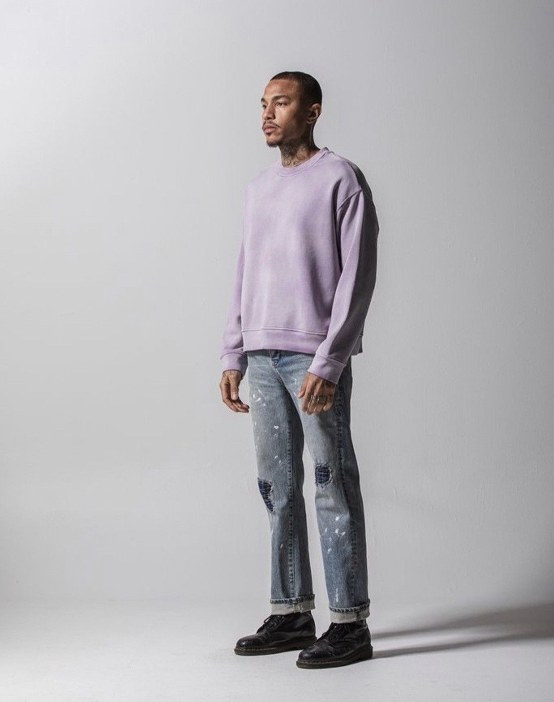Bare Knuckles Bare Knuckles Lilac Crewneck Size US S / EU 44-46 / 1 - 1 Thumbnail