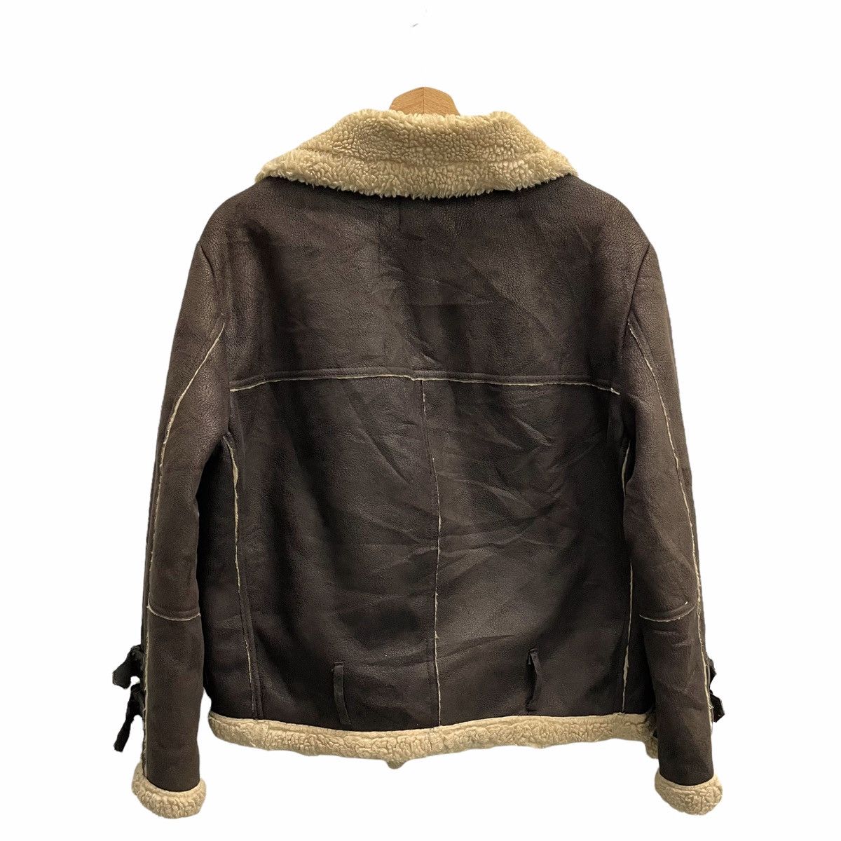 Japanese Brand × Seditionaries 💥UNGRID JAPAN SHERPA BONDAGE LEATHER JACKET Size US S / EU 44-46 / 1 - 7 Thumbnail